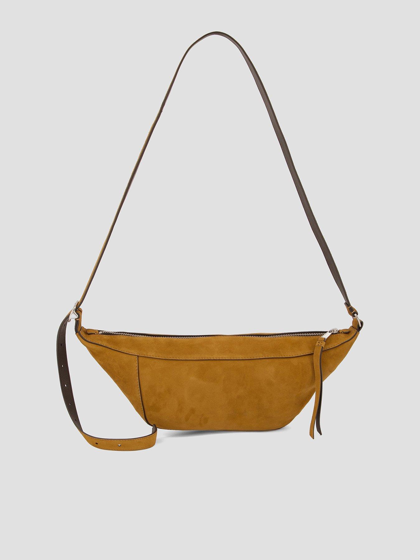 Allsaints Women's Brown Esme Suede Crossbody Bag, One Size - Image 3