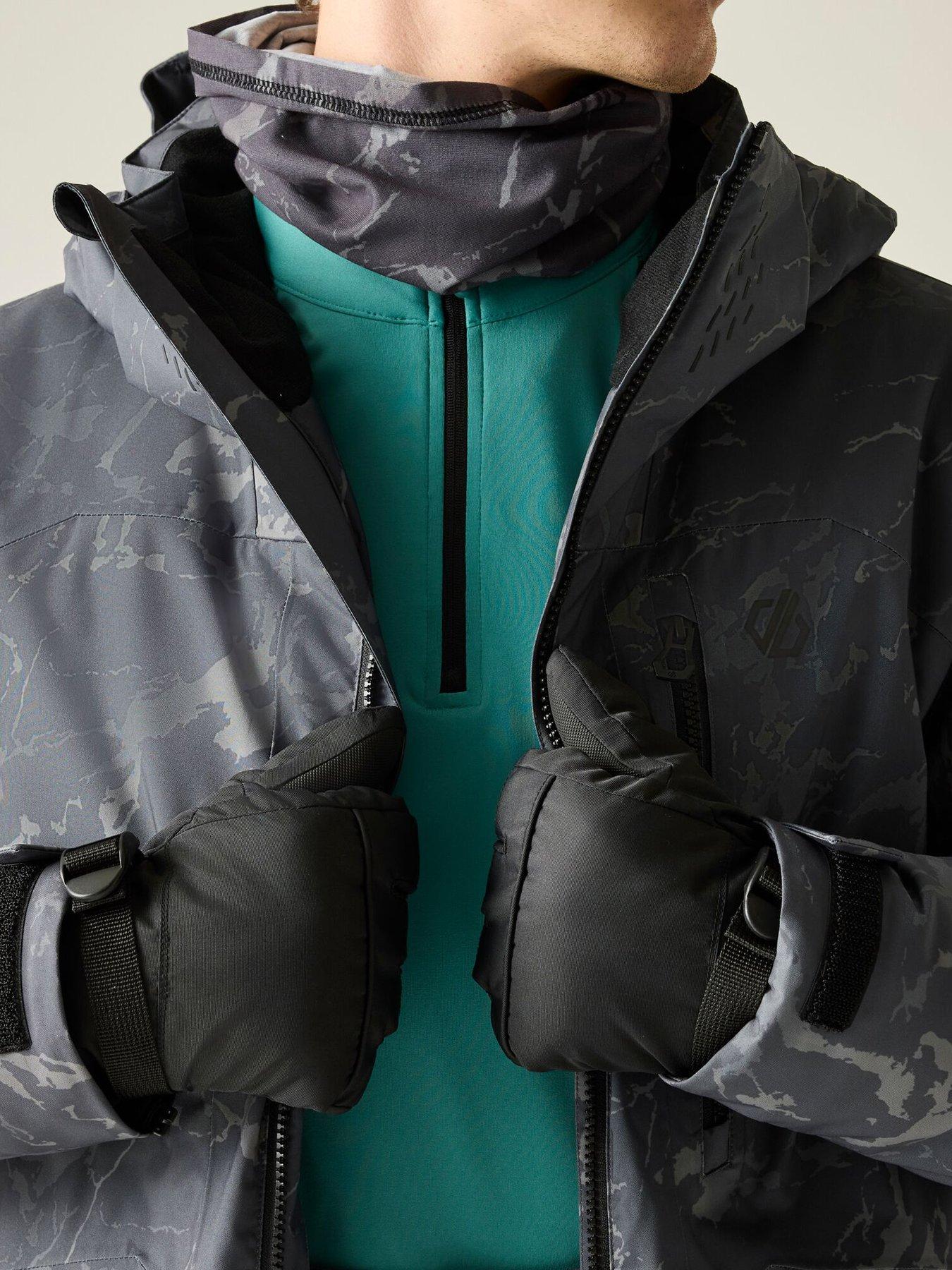 Image 3 of 6 of Dare 2b Mens Dart Waterproof Insulated Ski Gloves - Black