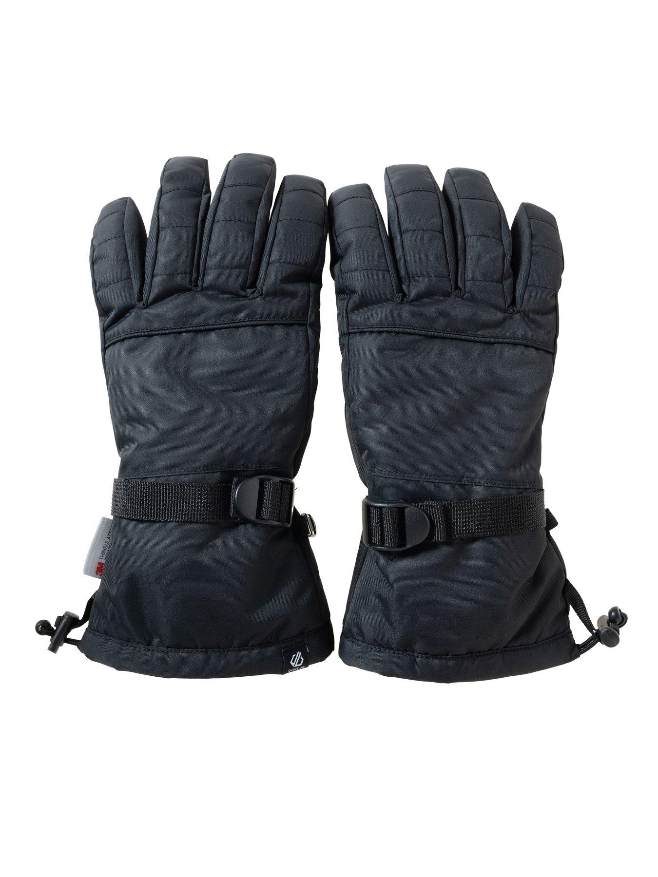 Image 4 of 6 of Dare 2b Mens Dart Waterproof Insulated Ski Gloves - Black