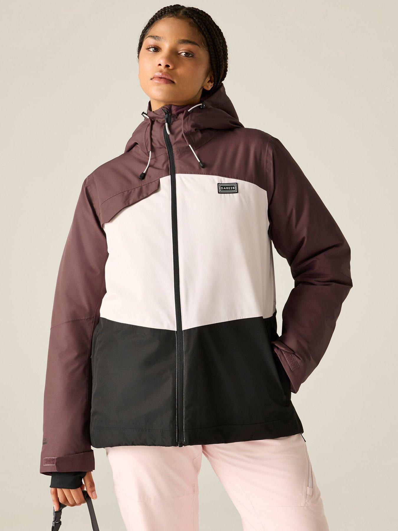 Image 1 of 7 of Dare 2b Womens Powder Waterproof Insulated Ski Jacket - Purple