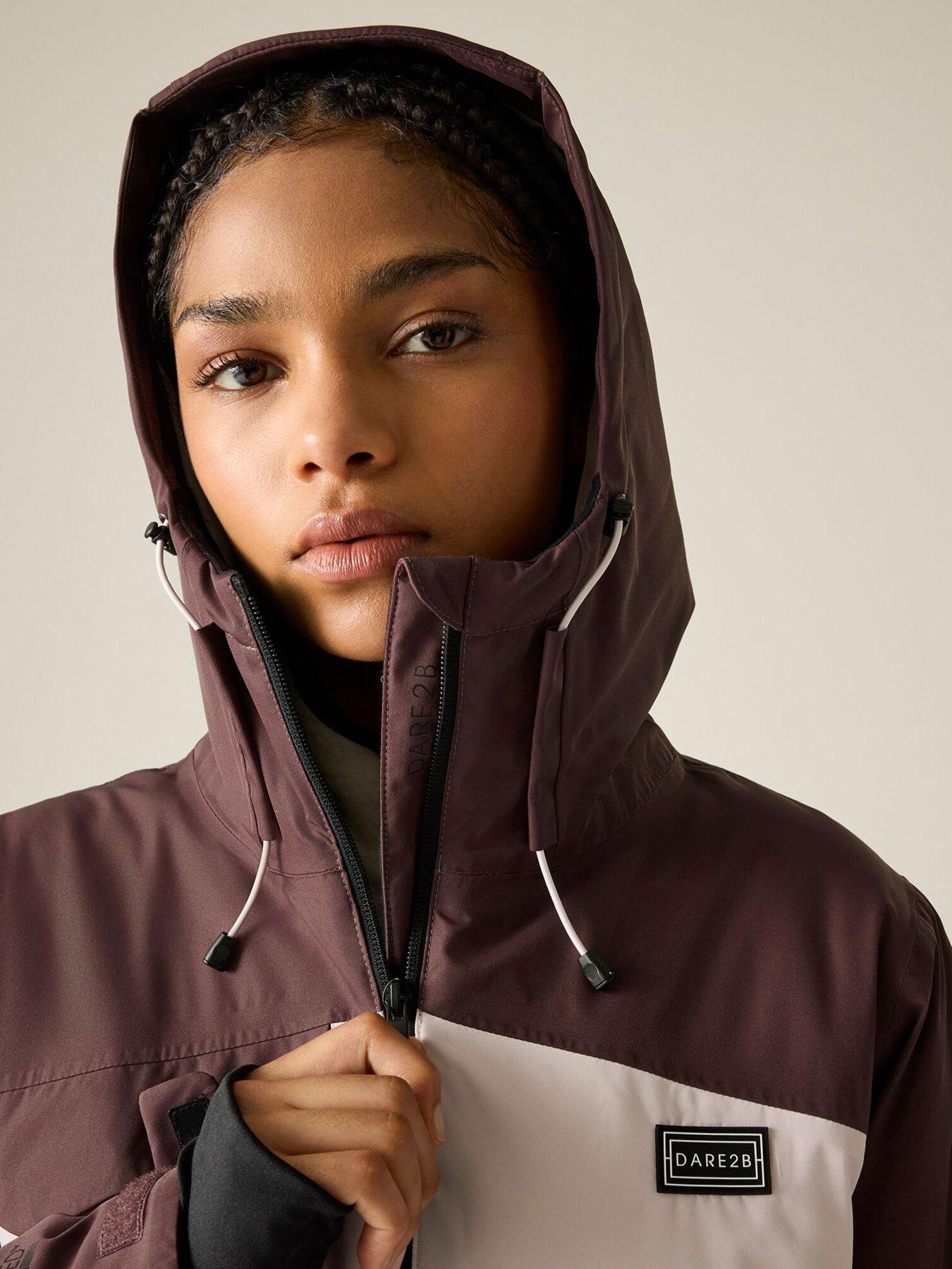 Image 5 of 7 of Dare 2b Womens Powder Waterproof Insulated Ski Jacket - Purple