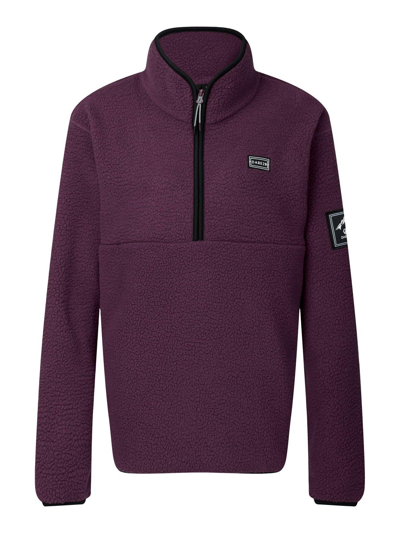 Image 6 of 6 of Dare 2b Womens Slide Out Half Zip Funnel Neck Ski Fleece - Purple