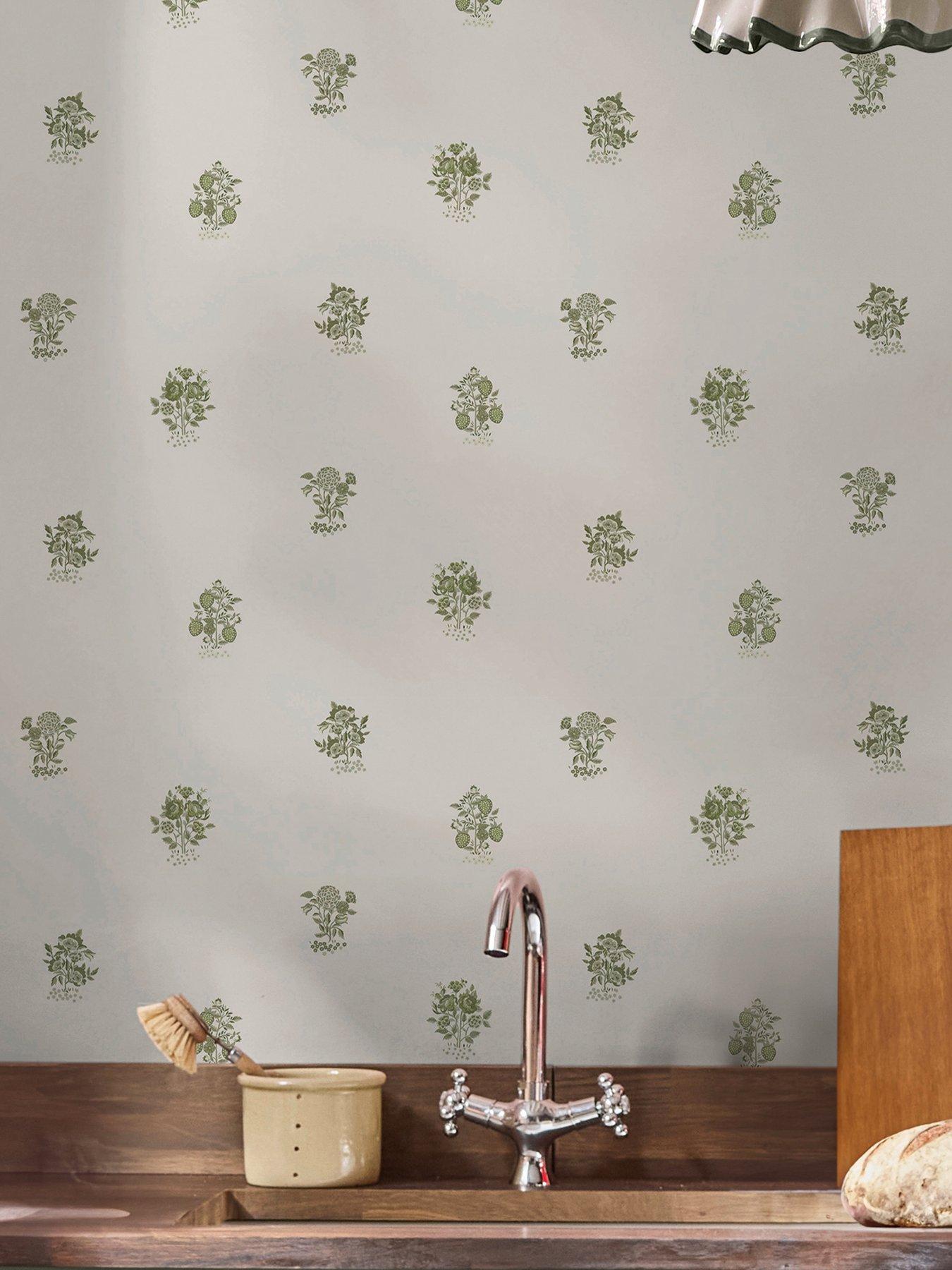 Image 1 of 3 of Cath Kidston Kingdom Posey Sage Wallpaper