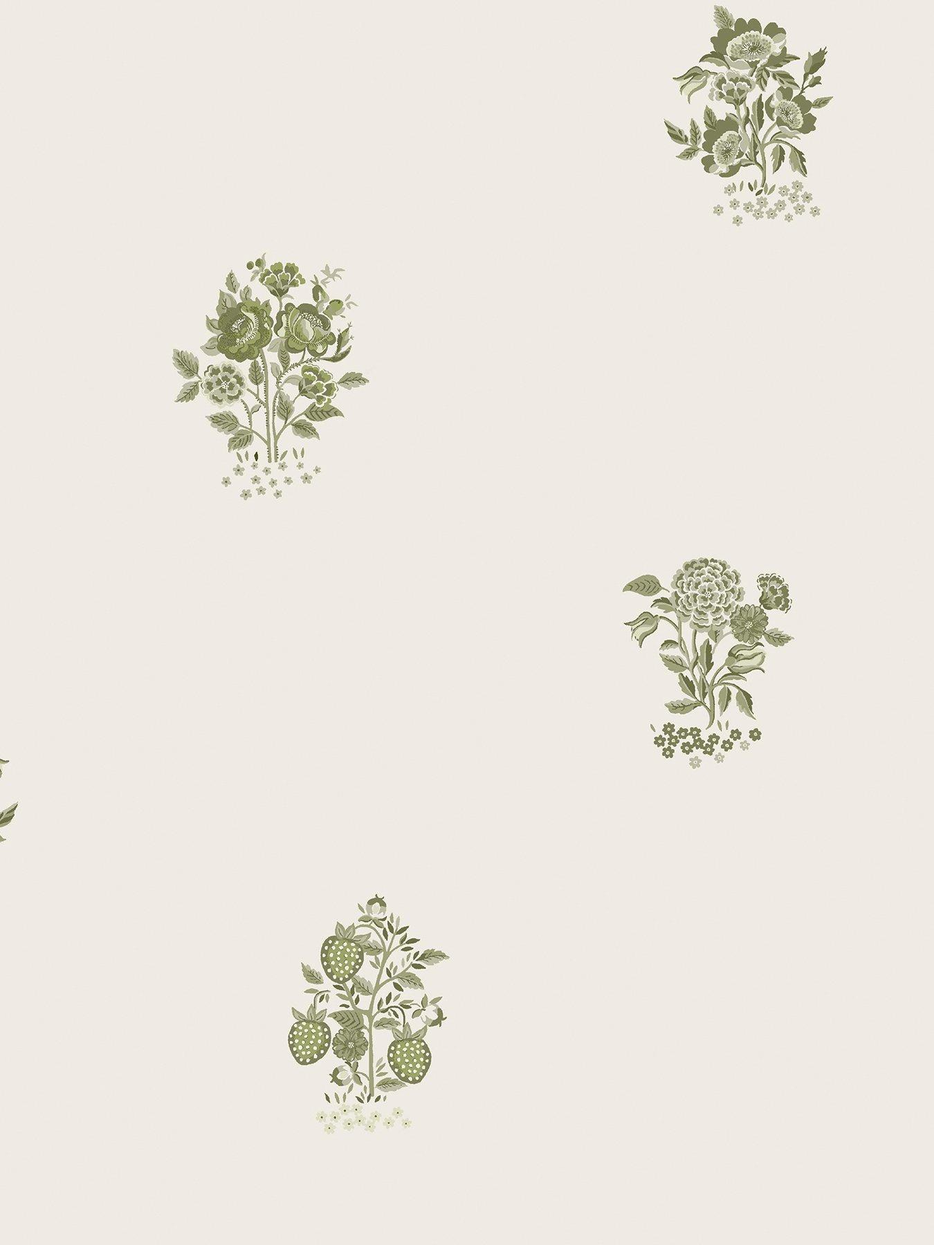 Image 3 of 3 of Cath Kidston Kingdom Posey Sage Wallpaper