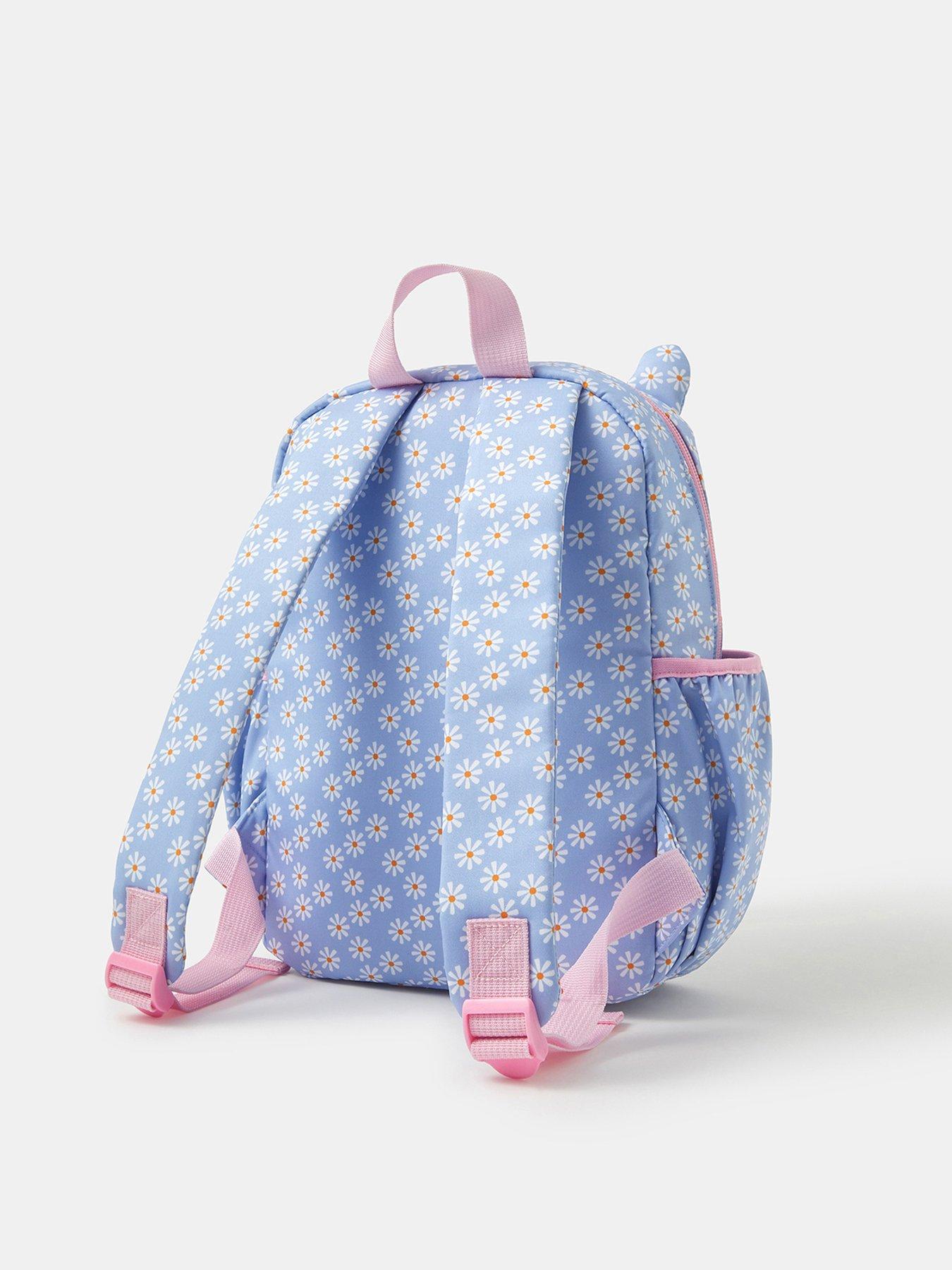 Image 2 of 4 of Accessorize Girls Daisy Print Cat Backpack - Blue