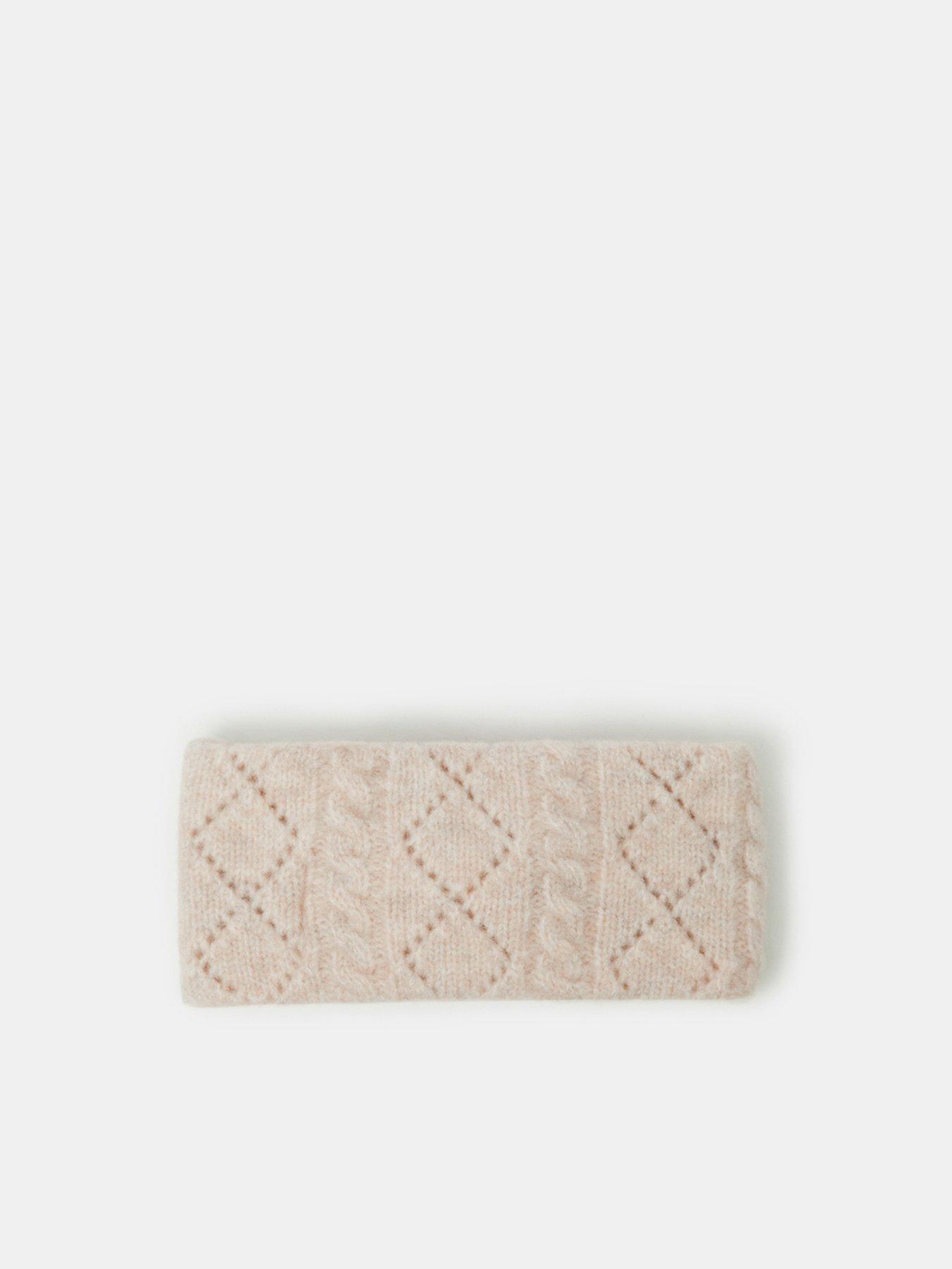 Image 2 of 3 of Accessorize Girls Flower Embroidered Twist Front Headband - Cream