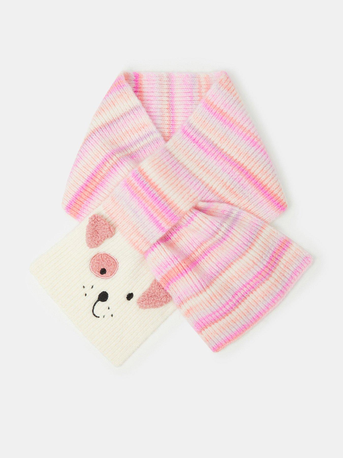 Image 1 of 2 of Accessorize Girls Ombre Dog Patch Scarf - Multi