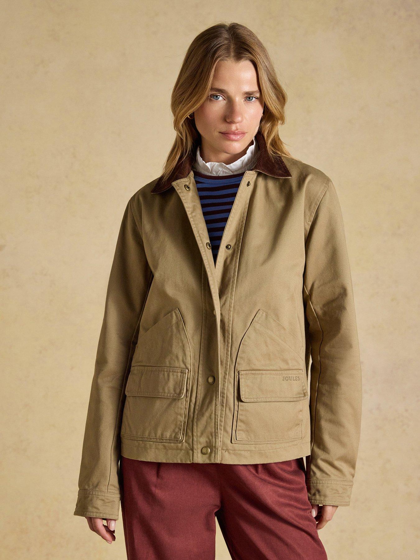 Joules Women's Barn Jacket, Brown, Size 10, Women