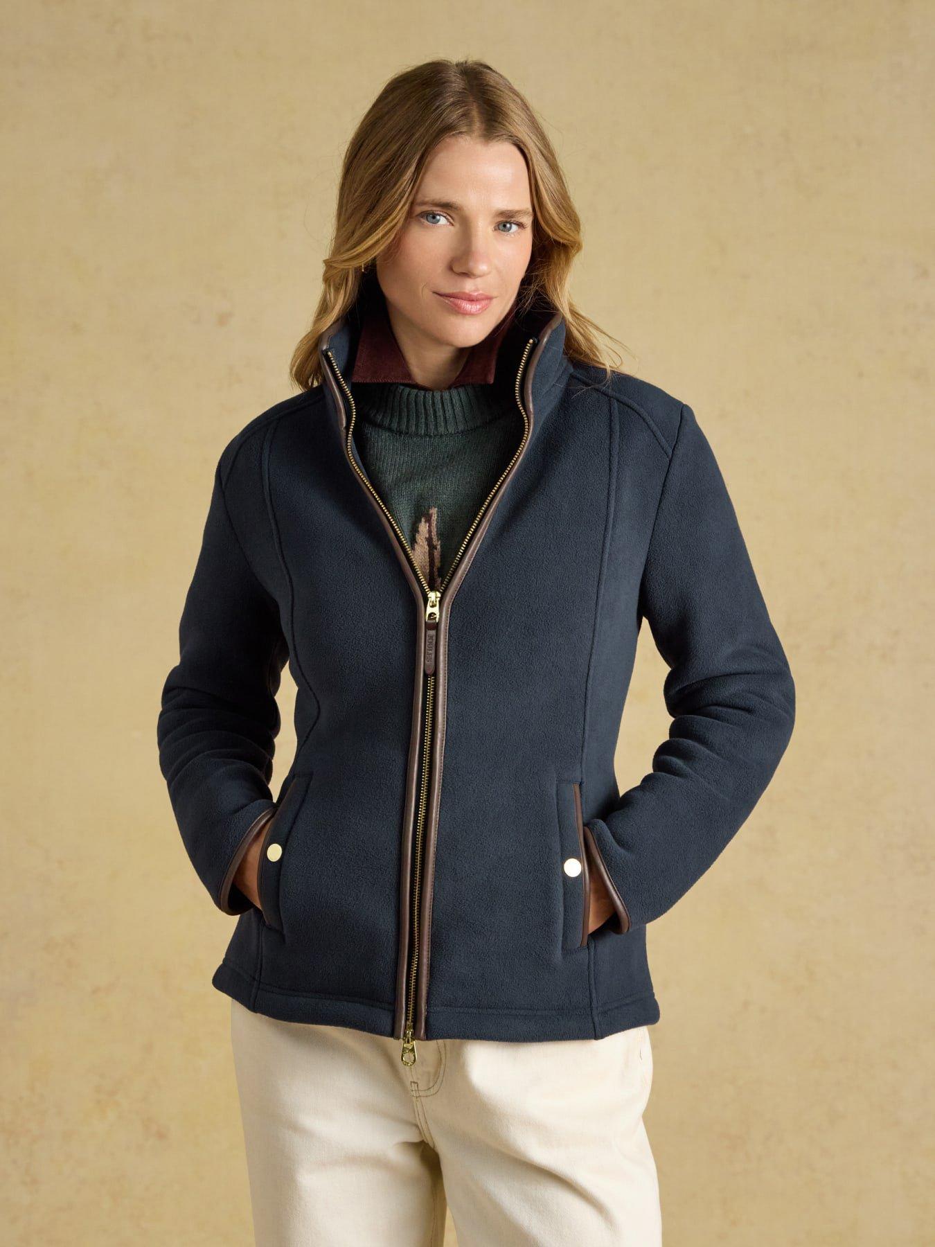 Joules Women's Uk18 Heritage Full Zip Fleece - Navy - Image 2