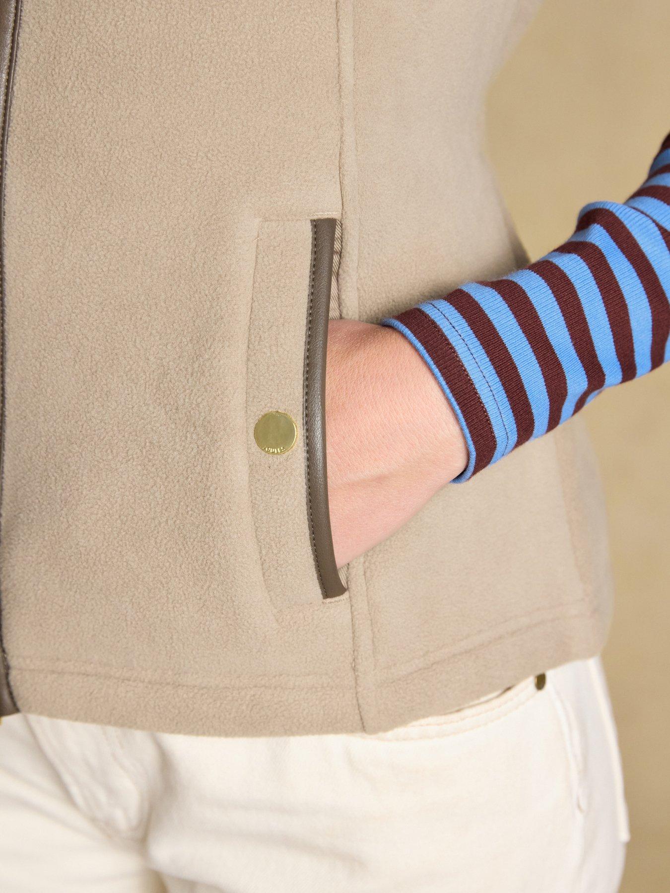 Image 7 of 7 of Joules Heritage Gilet - Mink - Brown