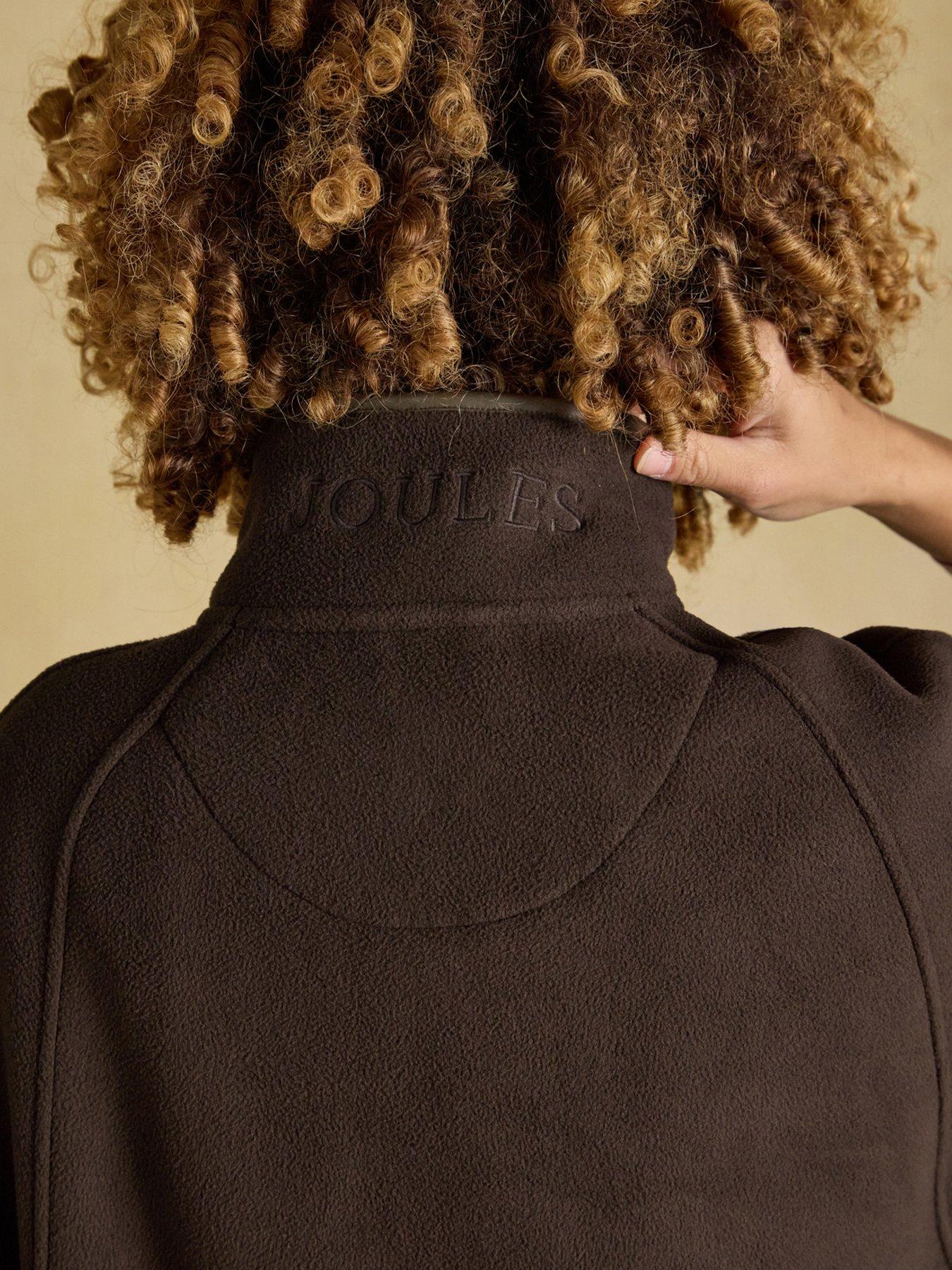 Image 5 of 7 of Joules Womens Heritage Zip Through High Collar Cape - Brown