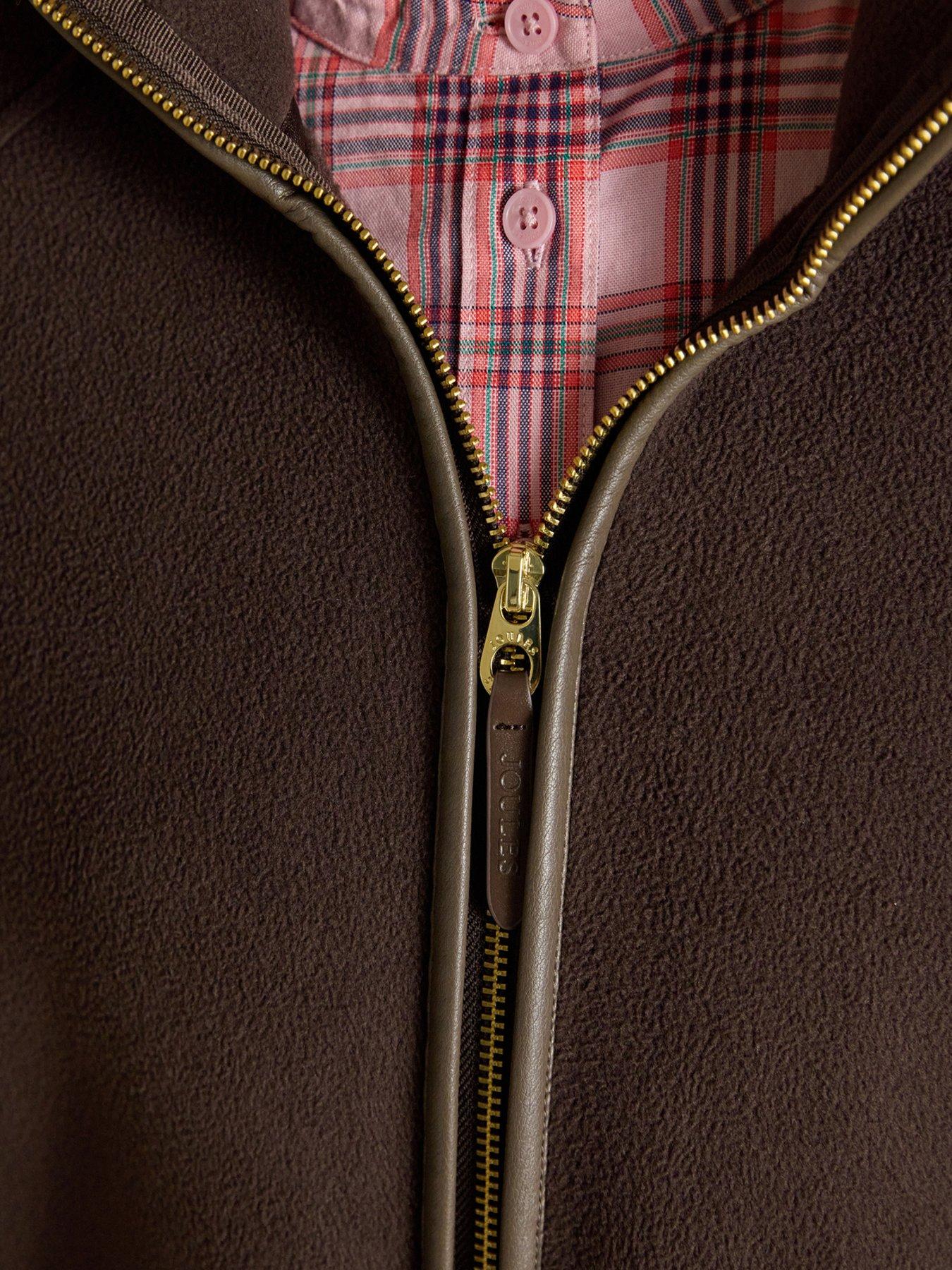 Image 6 of 7 of Joules Womens Heritage Zip Through High Collar Cape - Brown