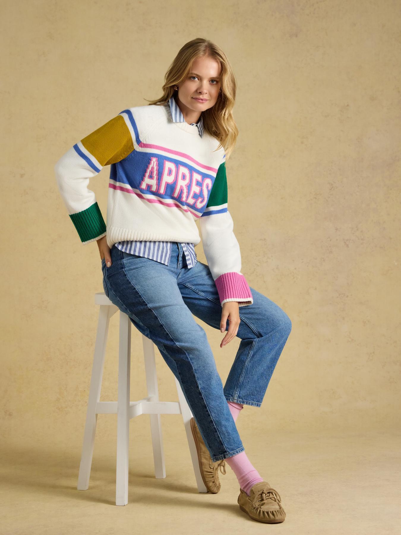 Image 6 of 6 of Joules Apres Knit - Cream