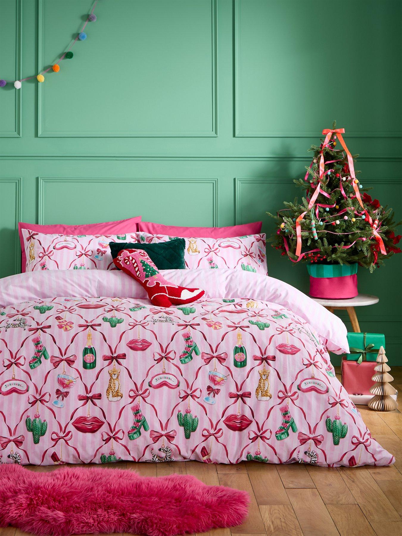 Catherine Lansfield Christmas Kitsch Duvet Cover Set