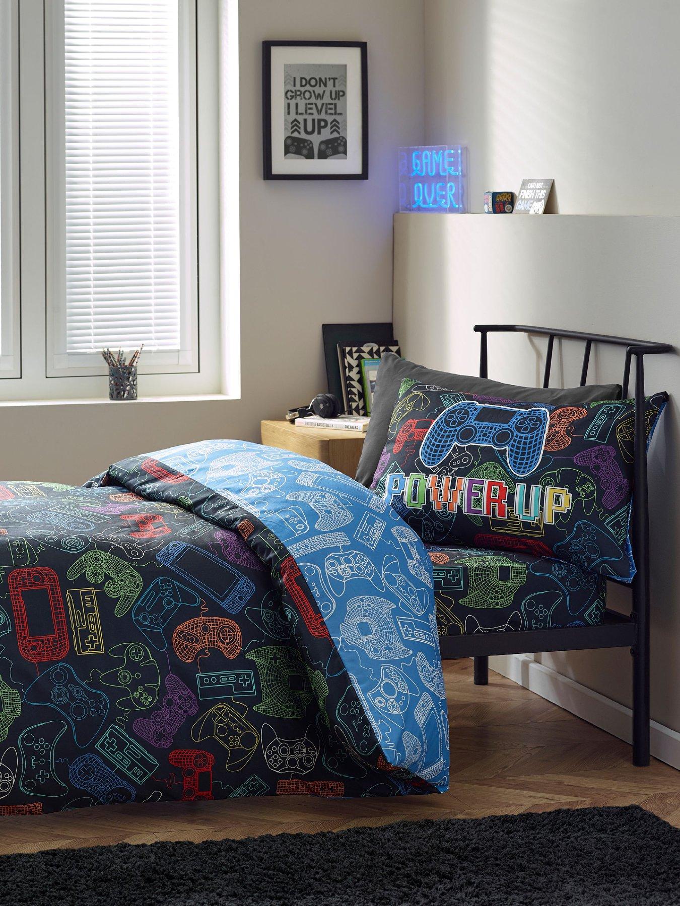 Catherine Lansfield Men's Black Cl Power Up Gamer Duvet Set - Image 11