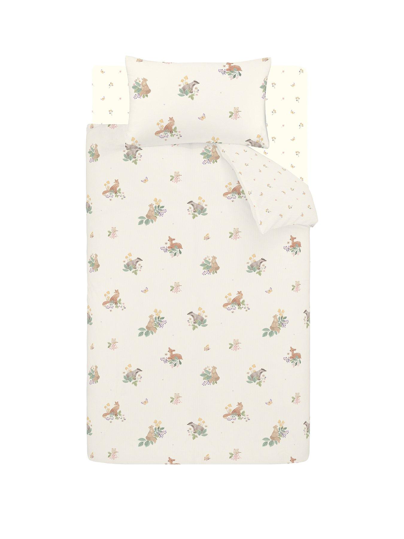 Image 2 of 6 of Catherine Lansfield Brushed 100% Cotton Forest Friends Duvet Cover Set