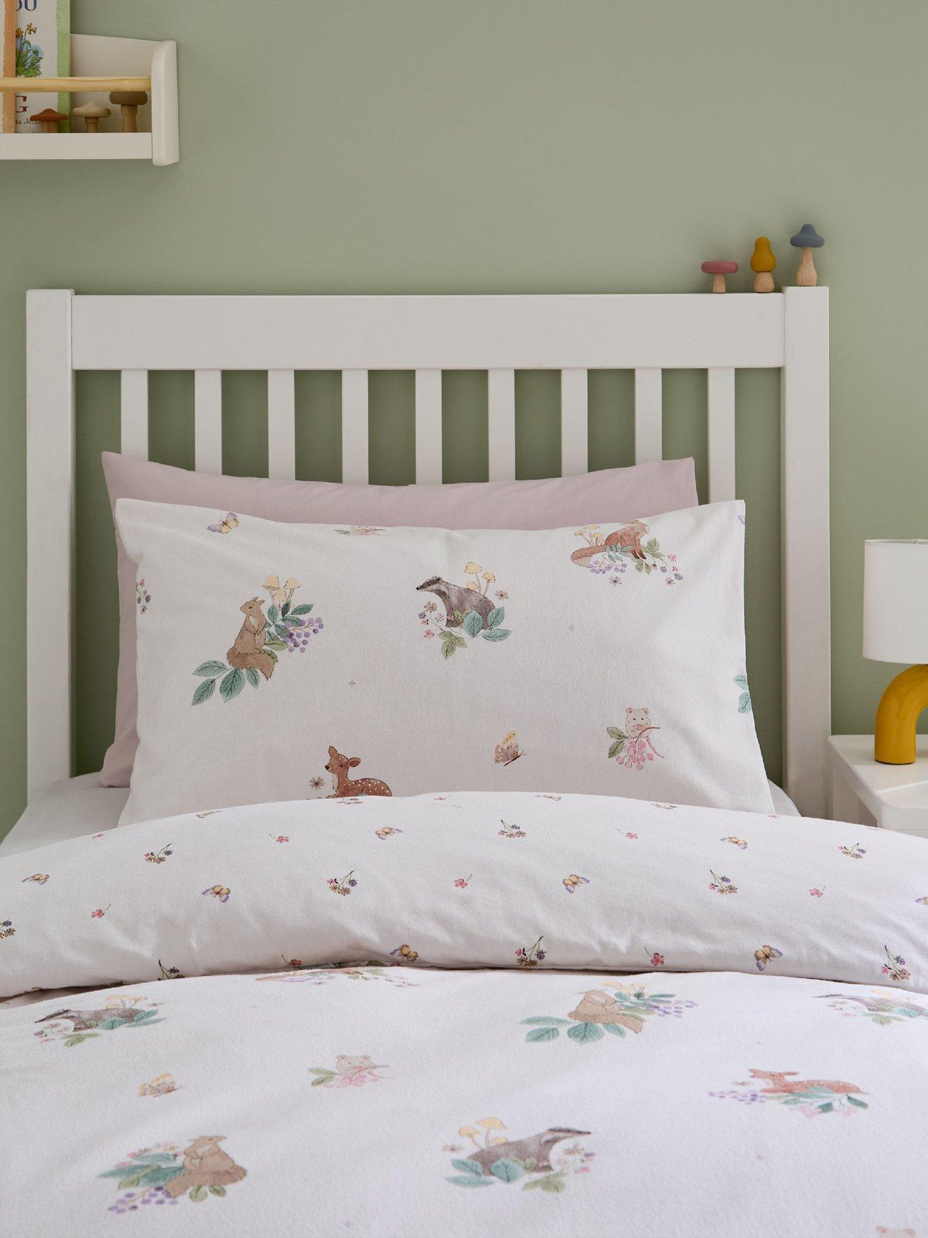 Image 3 of 6 of Catherine Lansfield Brushed 100% Cotton Forest Friends Duvet Cover Set