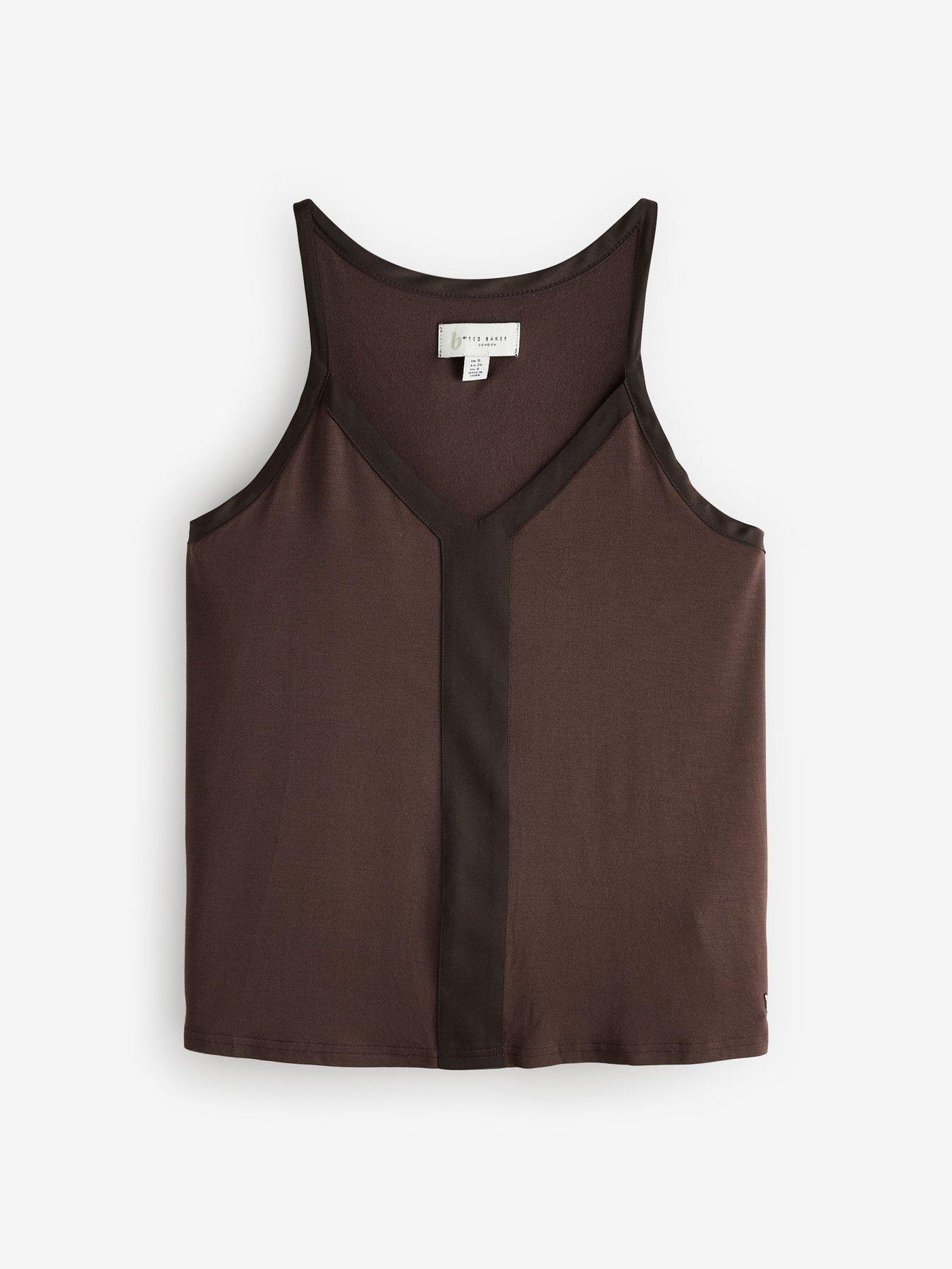 Image 7 of 7 of B By Ted Baker Modal Cami Pyjamas Set With Satin Panels