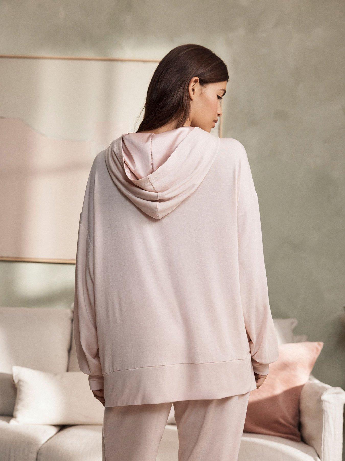 Image 2 of 7 of B By Ted Baker Blush Pink Oversized Hoodie