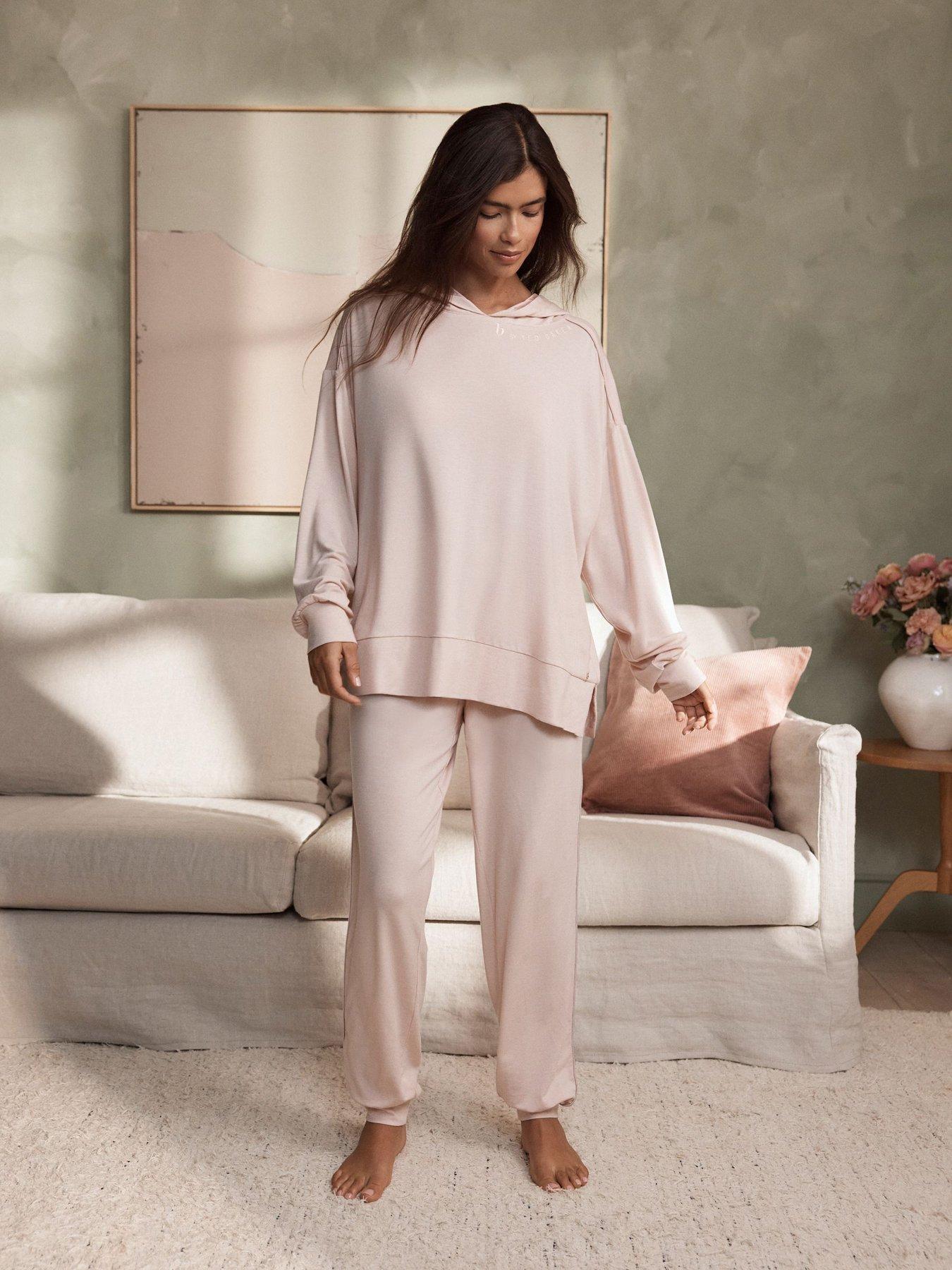 Image 3 of 7 of B By Ted Baker Blush Pink Oversized Hoodie