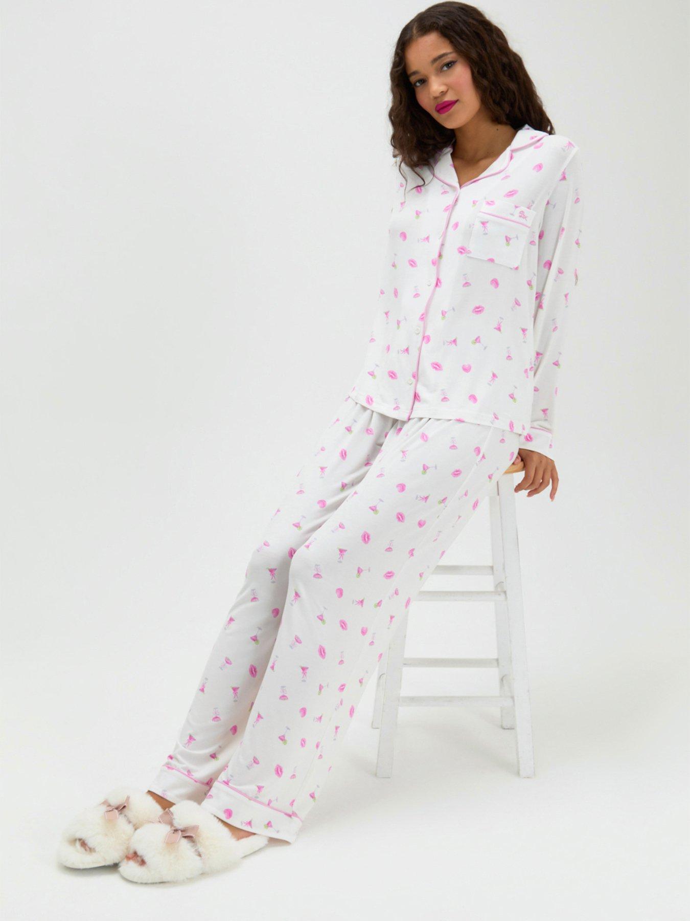 Boux Avenue Long Sleeve Pyjama Set - White