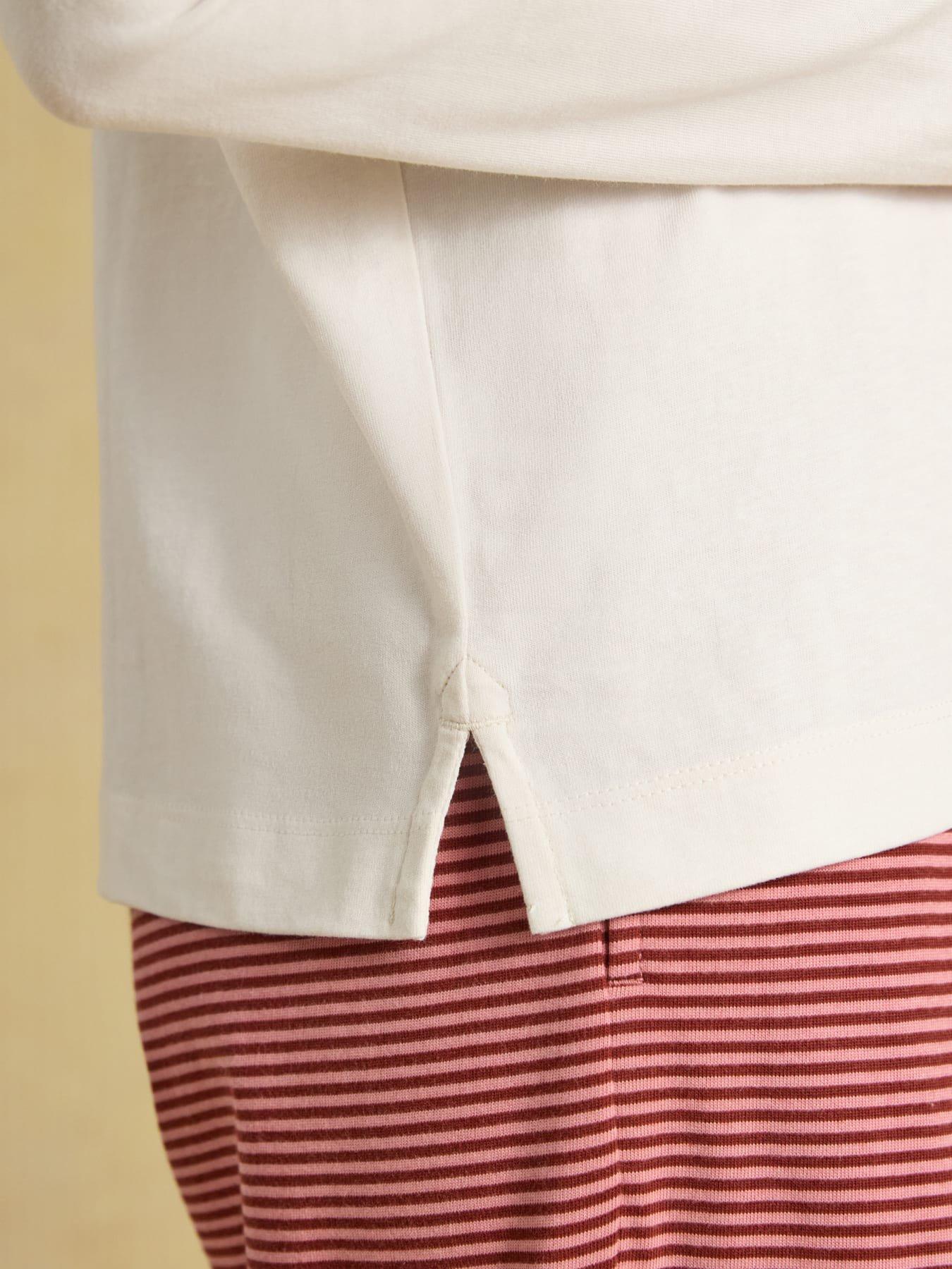 Image 6 of 6 of Joules Womens Long Sleeve Jersey Top - Cream
