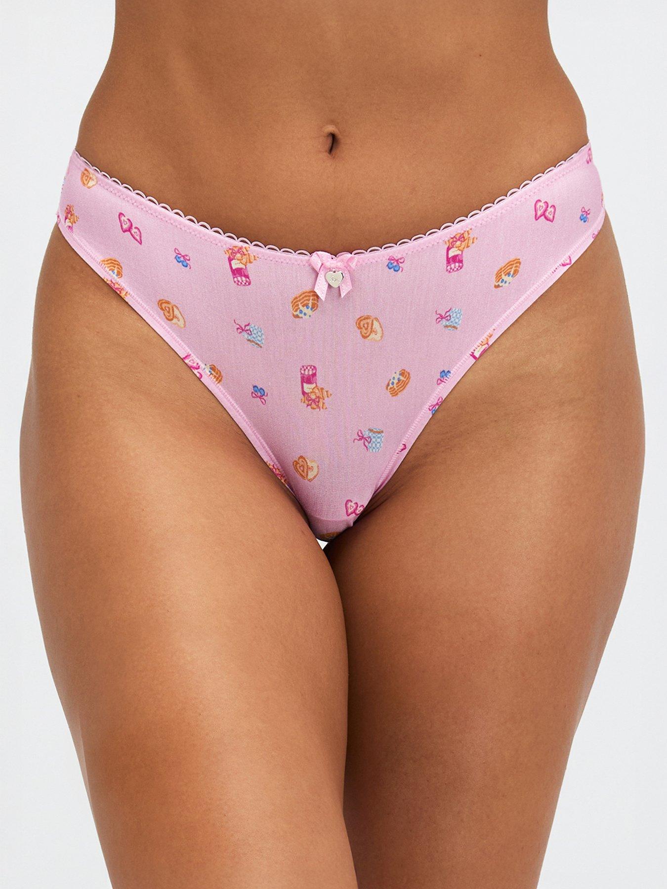 Boux Avenue Freya Striped Brazilian Knickers - Blue Mix | Very