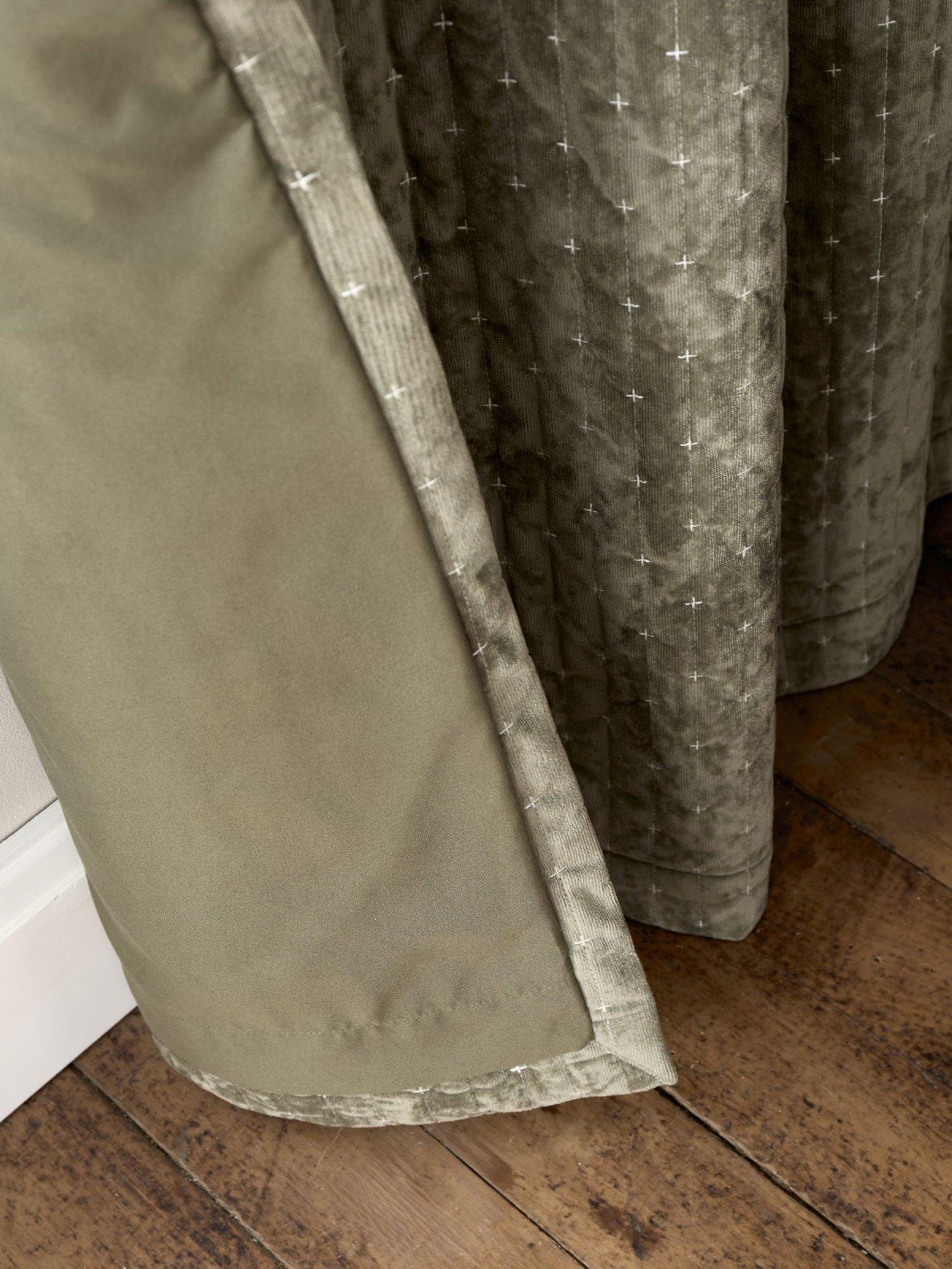 Image 5 of 5 of Bianca Fine Linens Attica Velvet Thermal Blackout Eyelet Curtains