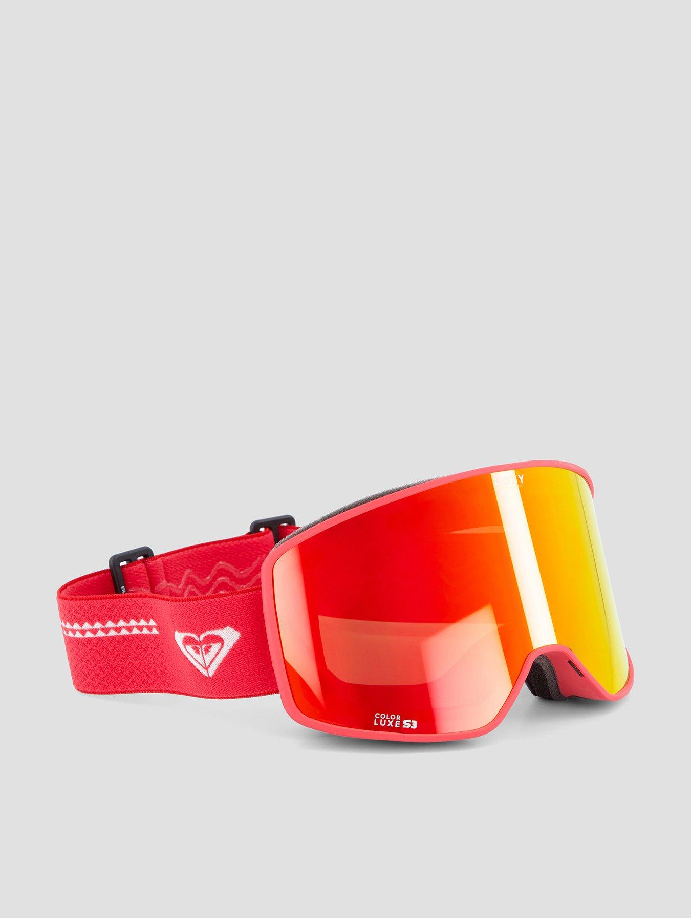 Image 1 of 4 of Roxy Womens Storm Wraparound Lens Adjustable Strap Goggles - Red