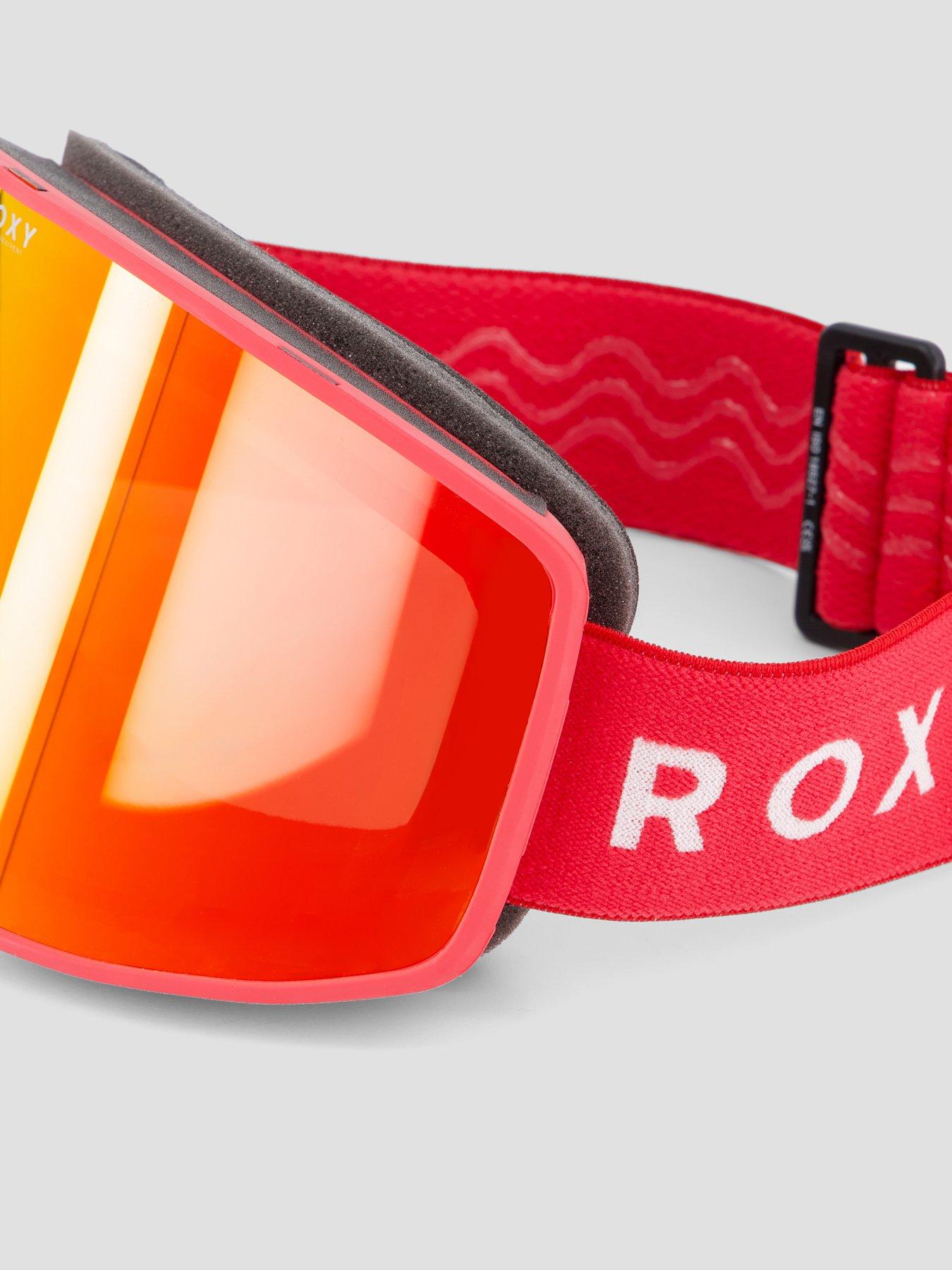 Image 3 of 4 of Roxy Womens Storm Wraparound Lens Adjustable Strap Goggles - Red
