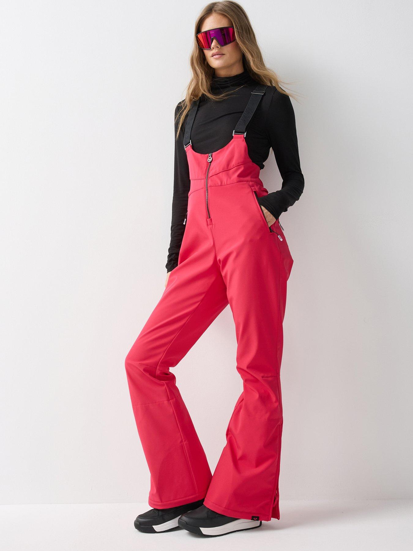 Image 1 of 6 of Roxy Womens Ski 15k Summit Bib Salopettes - Red