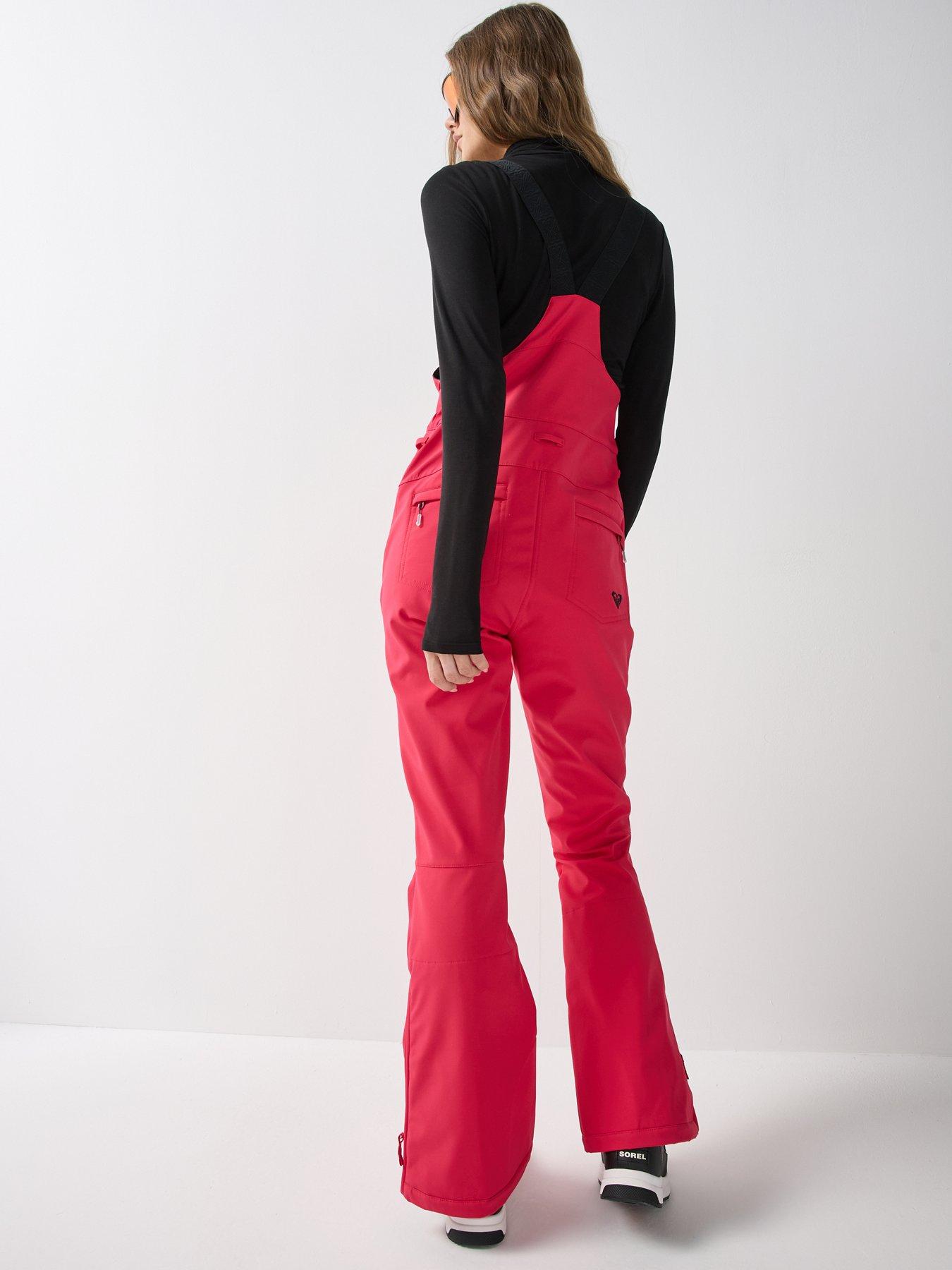 Image 2 of 6 of Roxy Womens Ski 15k Summit Bib Salopettes - Red