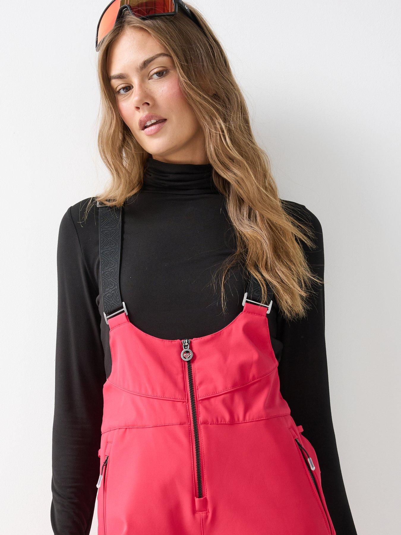 Image 4 of 6 of Roxy Womens Ski 15k Summit Bib Salopettes - Red