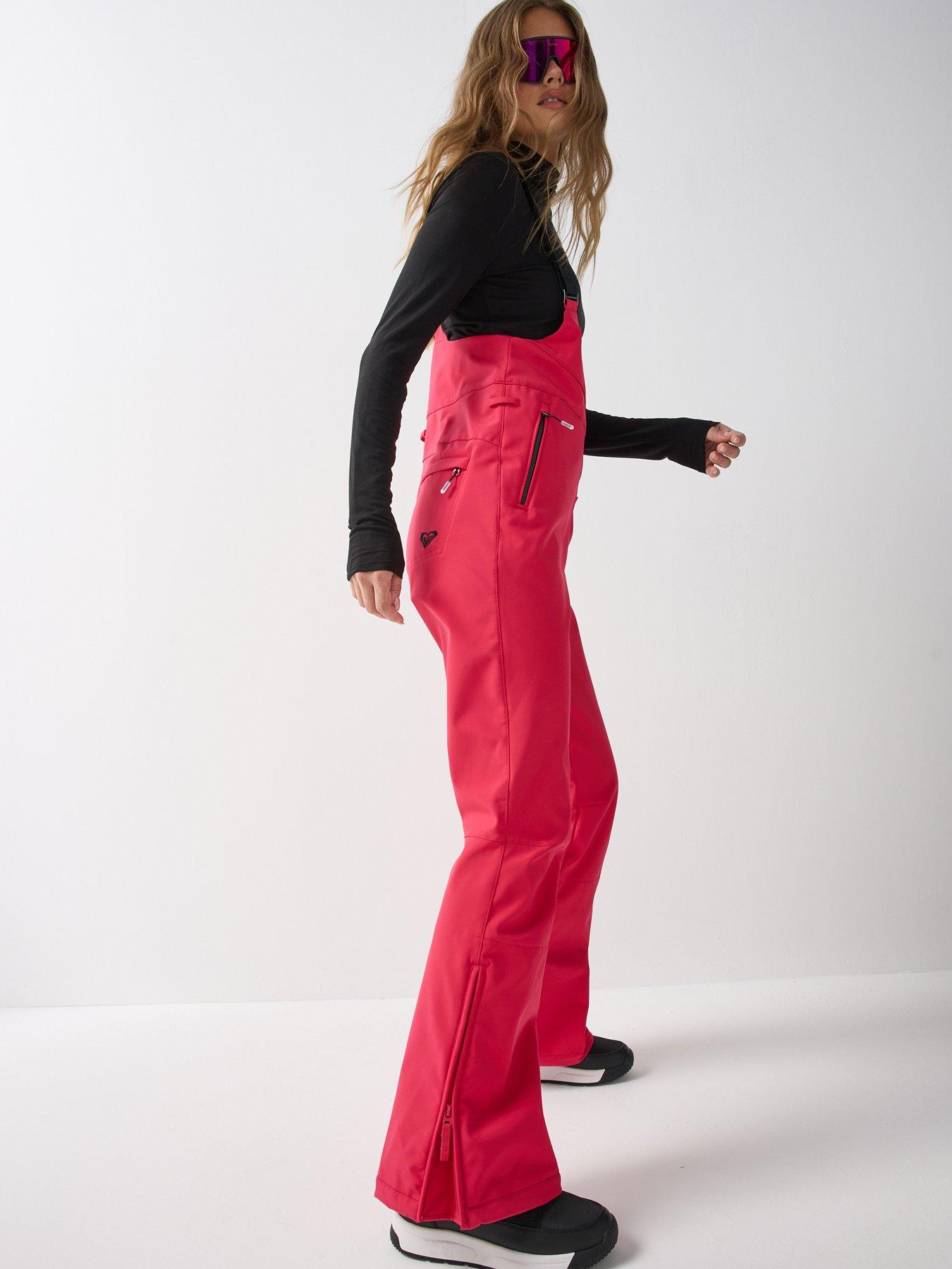 Image 6 of 6 of Roxy Womens Ski 15k Summit Bib Salopettes - Red