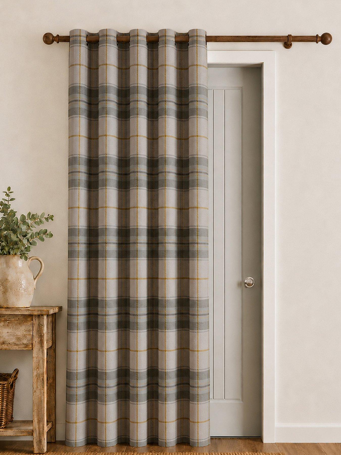 Catherine Lansfield Men's Terracotta Woven Door Curtain - Image 8