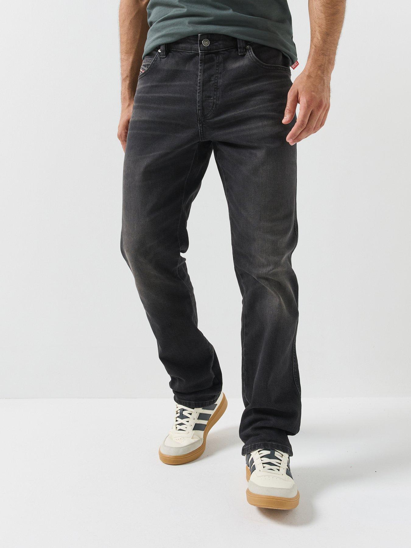 Image 1 of 5 of Diesel Mens Slim Straight Stretch Jeans - Black