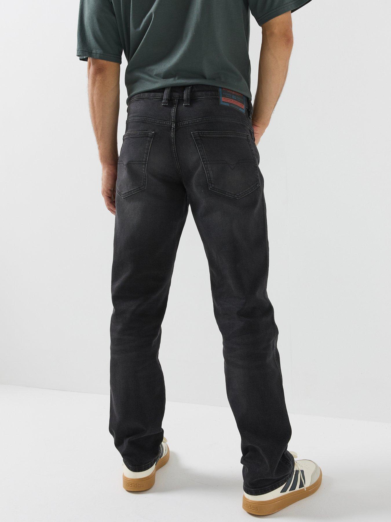 Image 2 of 5 of Diesel Mens Slim Straight Stretch Jeans - Black
