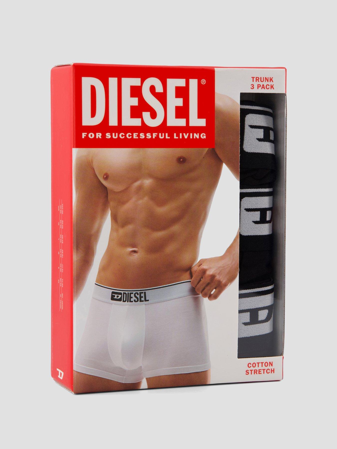 Image 4 of 4 of Diesel Mens Damien 3 Pack Trunks - Black