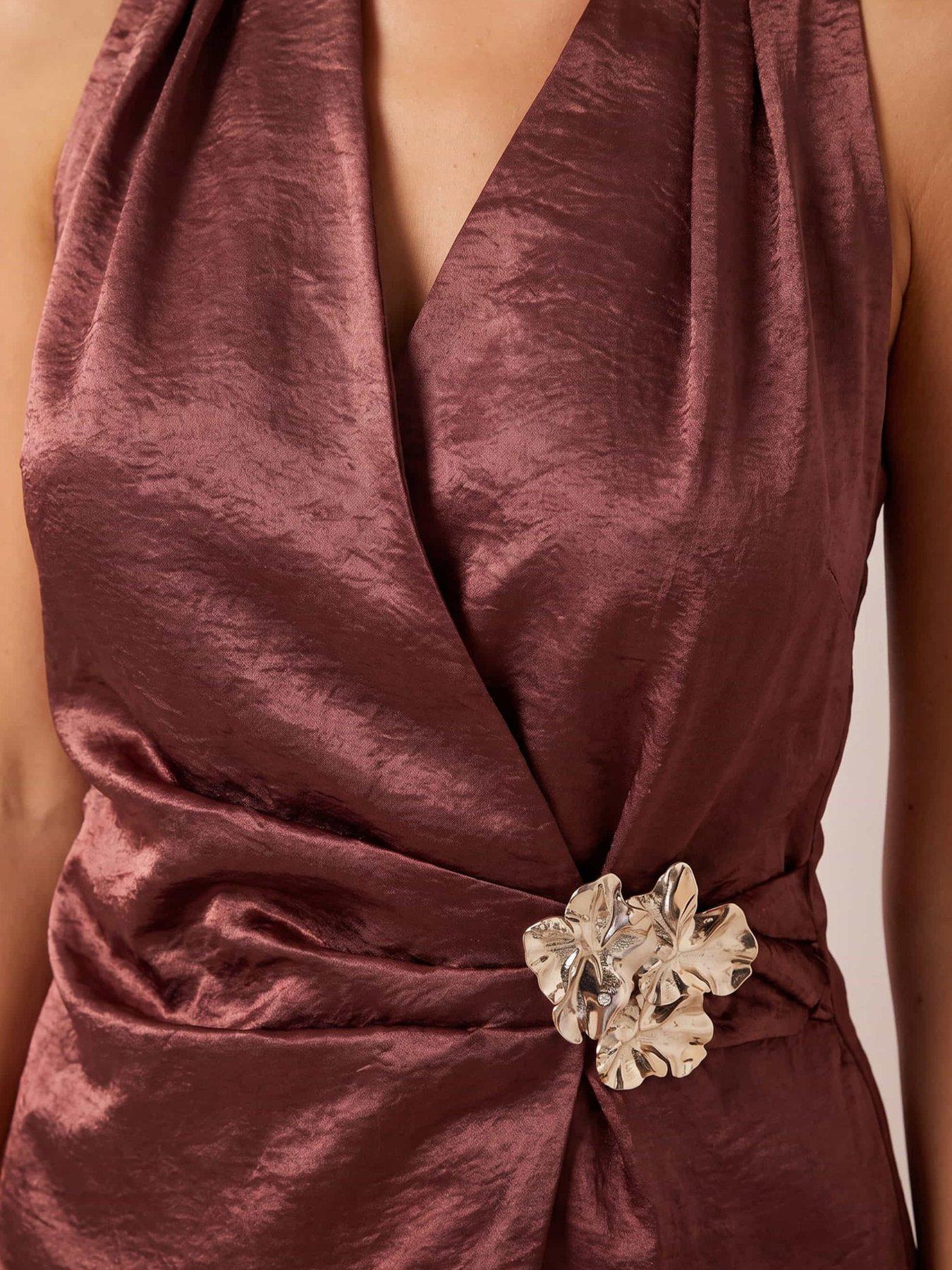 Image 5 of 5 of Style Cheat Trim Satin Top