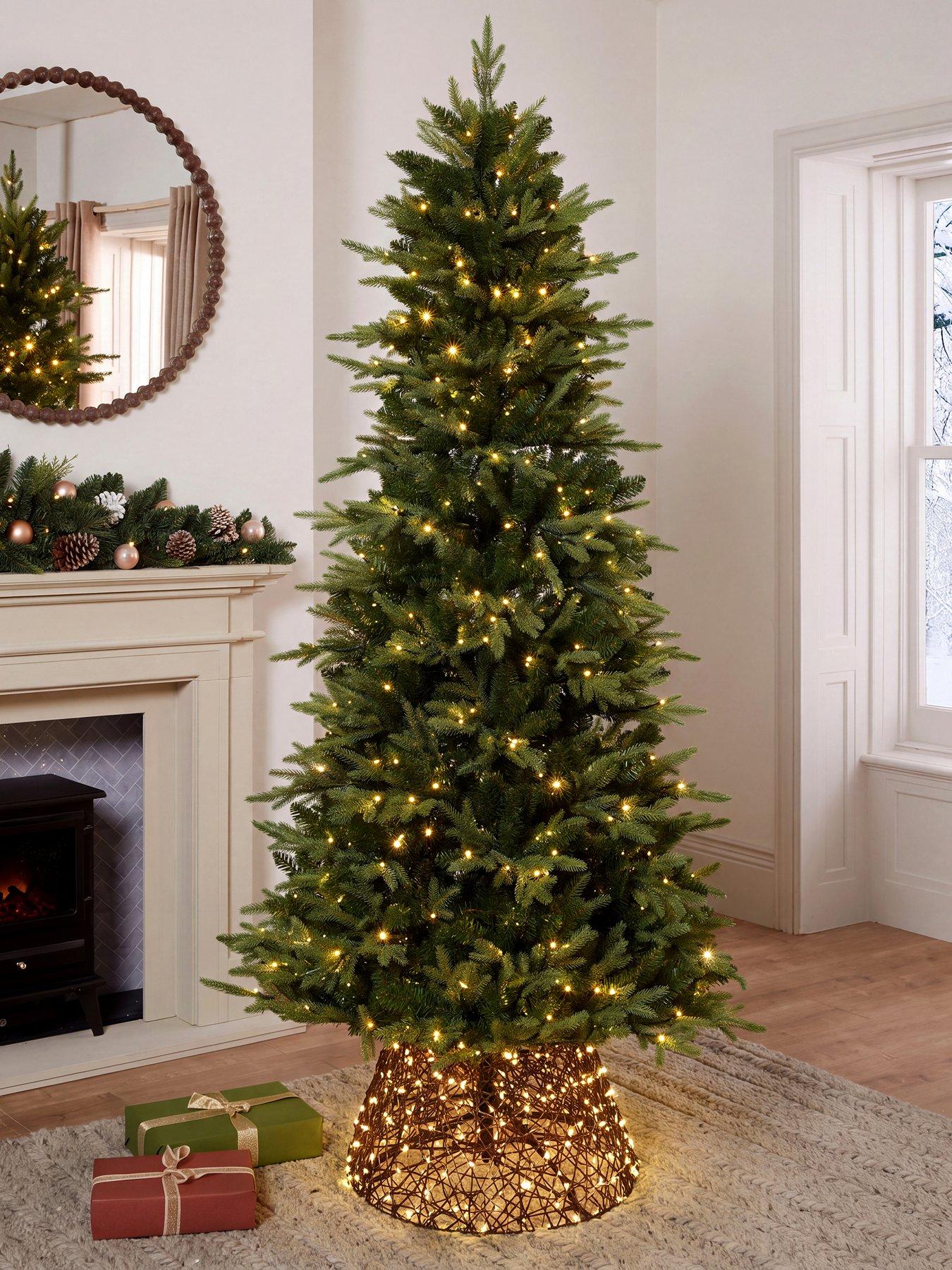 Image 1 of 7 of Festive 7ft Prelit Shadowfall Fir Christmas&nbsp;Tree