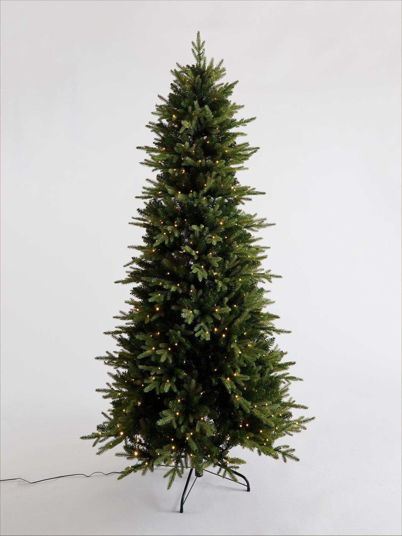 Image 3 of 7 of Festive 7ft Prelit Shadowfall Fir Christmas&nbsp;Tree