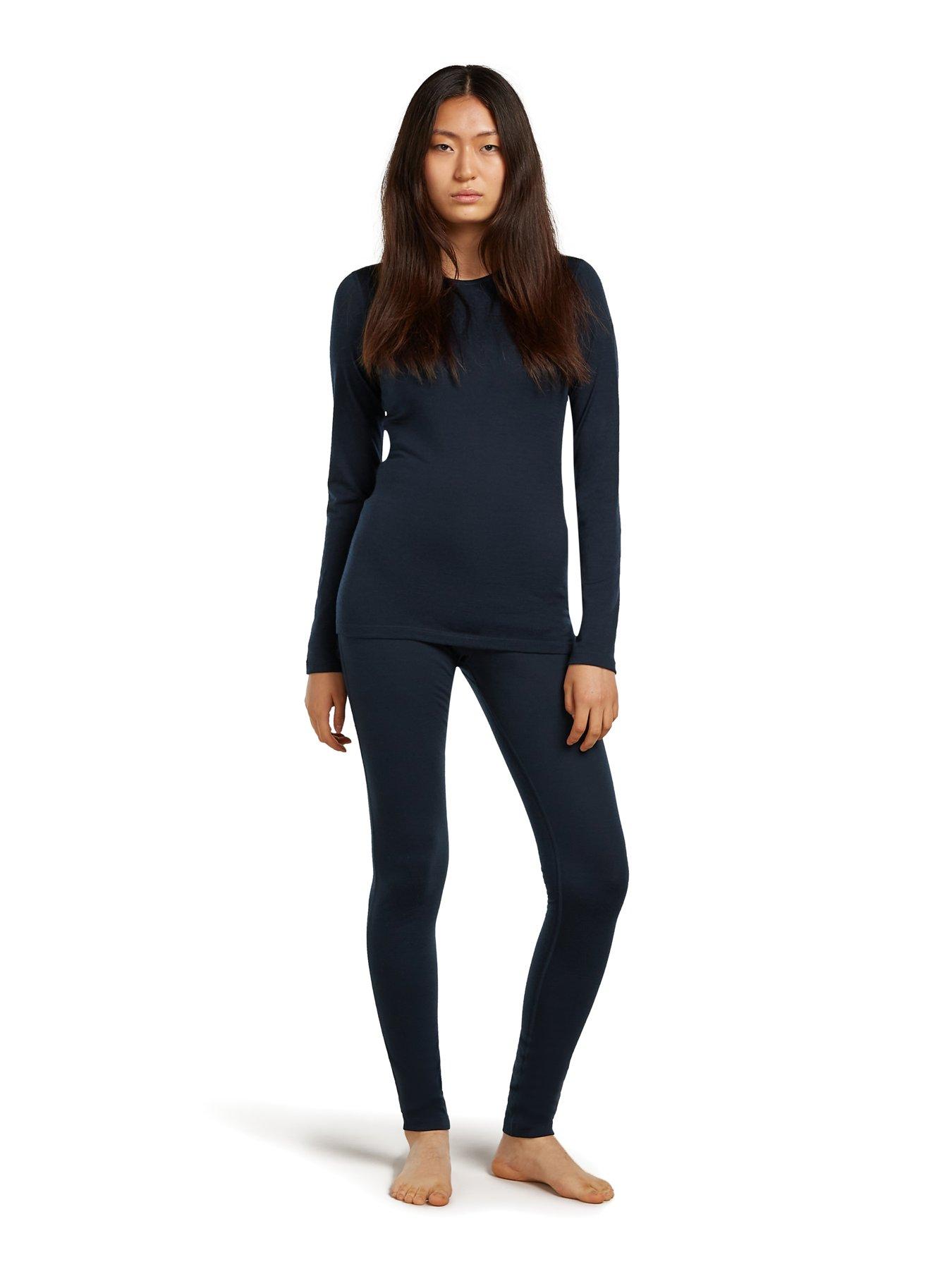 Image 2 of 3 of Icebreaker Womens 200 Oasis Baselayer Tights - Navy