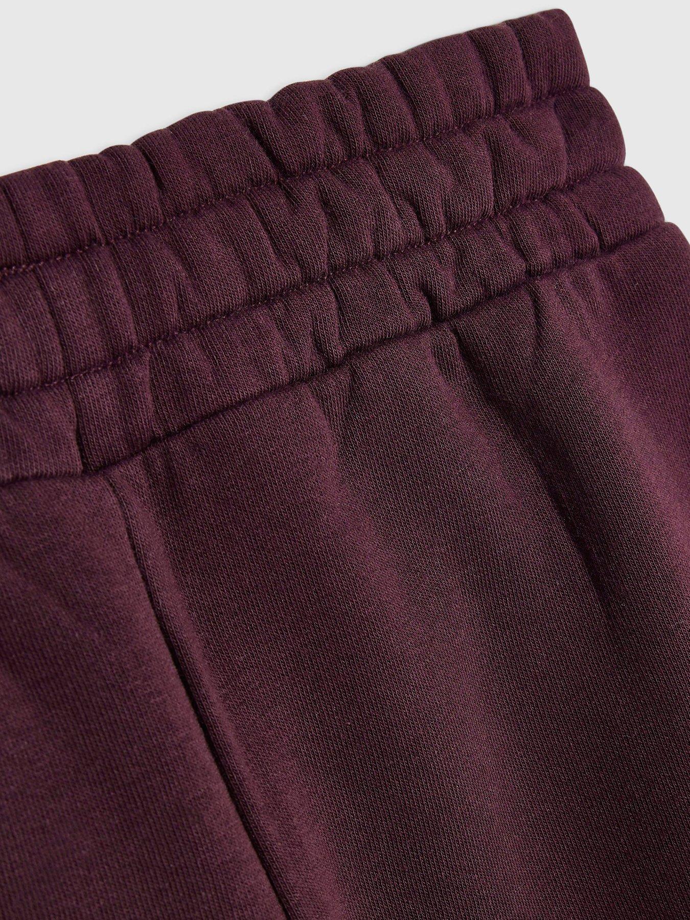 Image 4 of 5 of River Island Girls Drummer Bomber Tracksuit Set - Burgundy