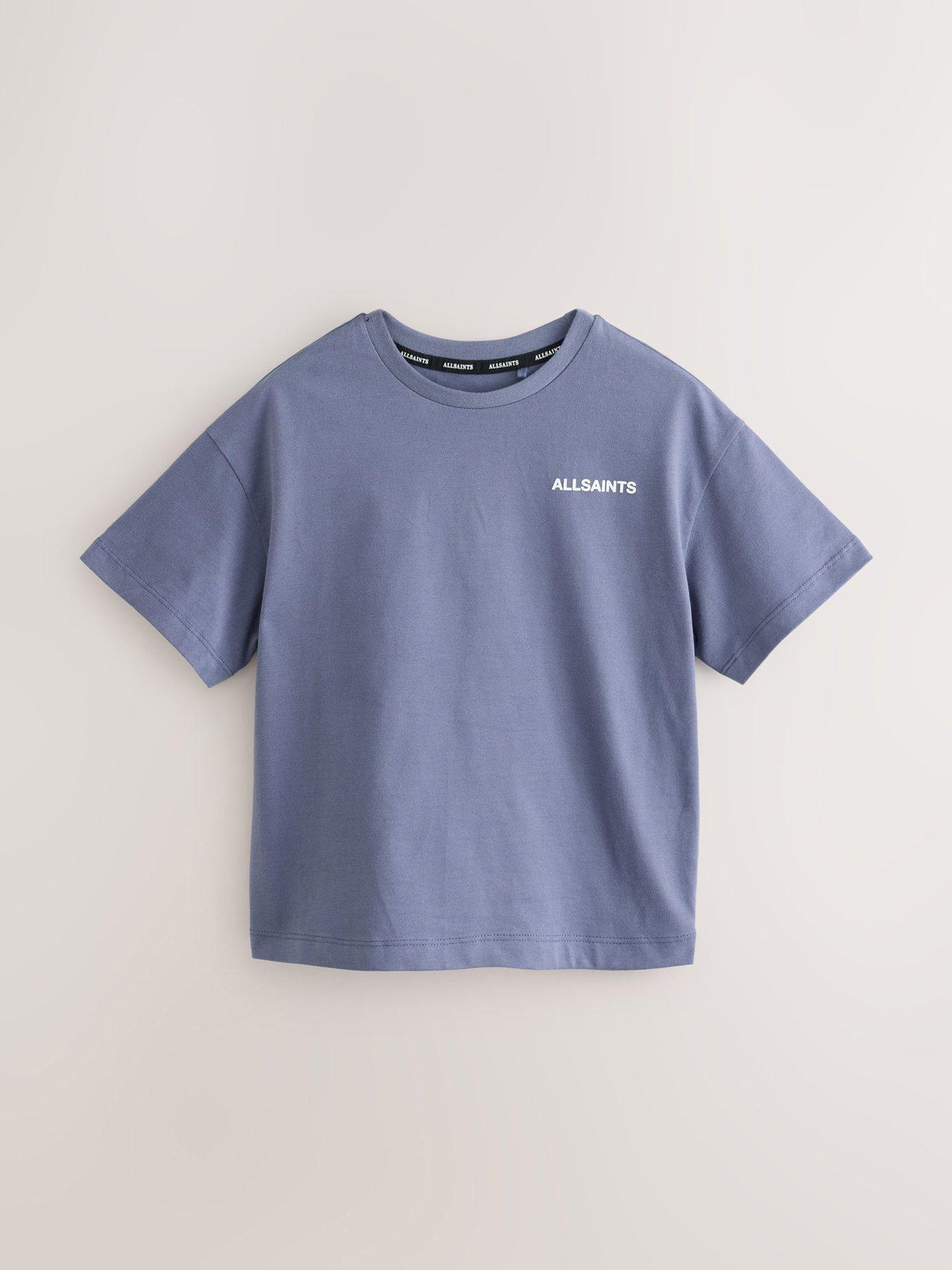 Image 4 of 6 of smALLSAINTS Boys' 3 Pack Graphic Logo Short Sleeve T-Shirts - Blue/White/Mint