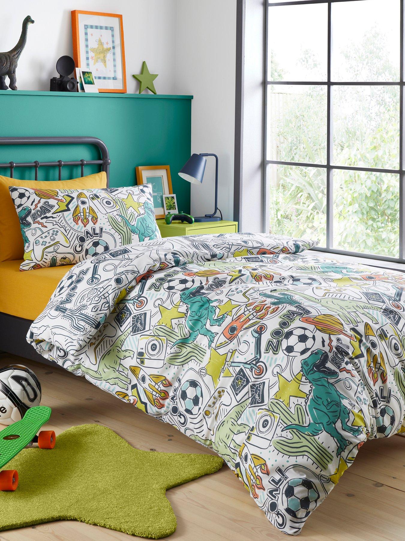 Bedlam Doodle Zoom Duvet Cover Set In Multi