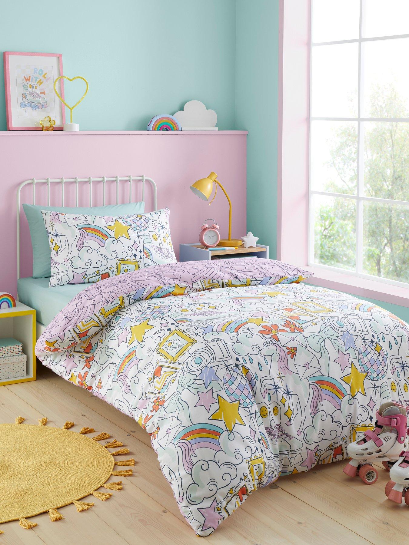 Bedlam Doodle Hobby Duvet Cover Set Single 140 x 200cm – Polycotton Easy Care Bedding with Playful Doodle Print, Includes 1 Pillowcase - Image 6