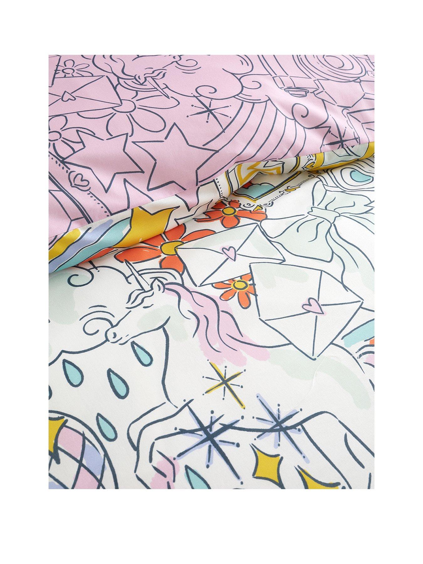 Image 2 of 4 of Bedlam Doodle Zoom Duvet Cover Set in Multi