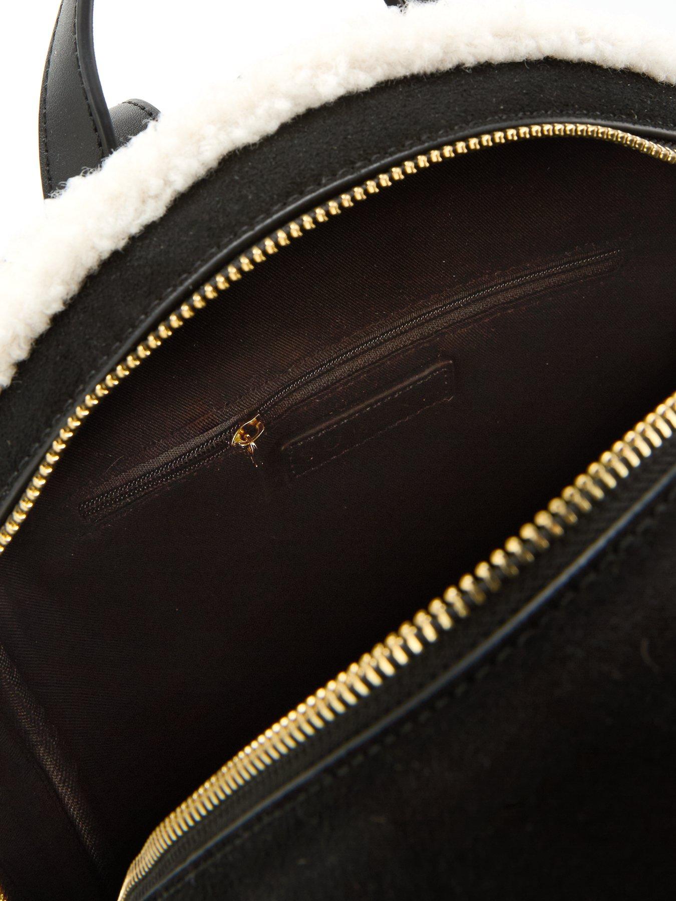 Image 6 of 6 of Sorena Valentina Suede Backpack - Black