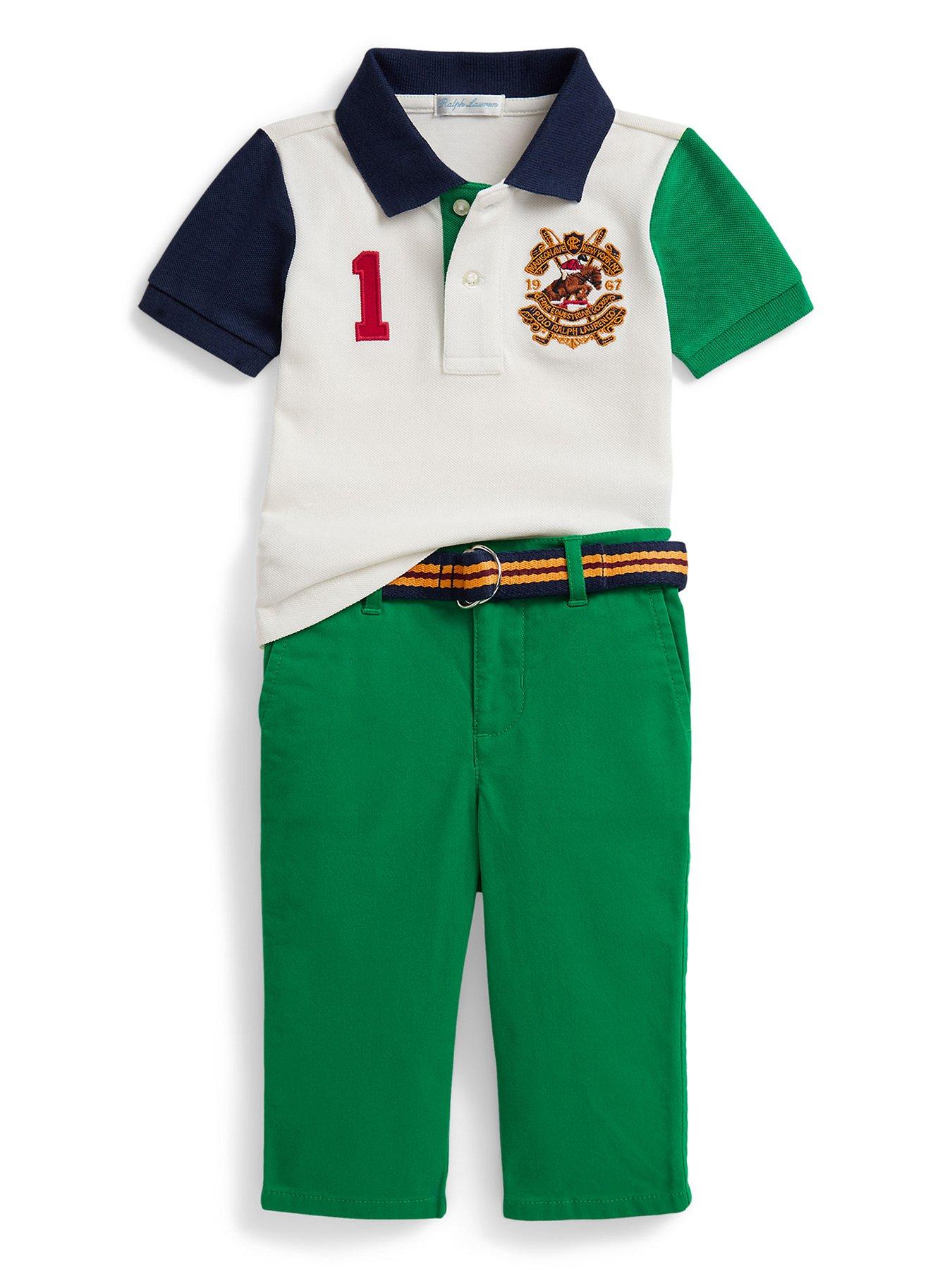 Polo Ralph Lauren Baby Boys Shirt  &  Pant Set - Multi