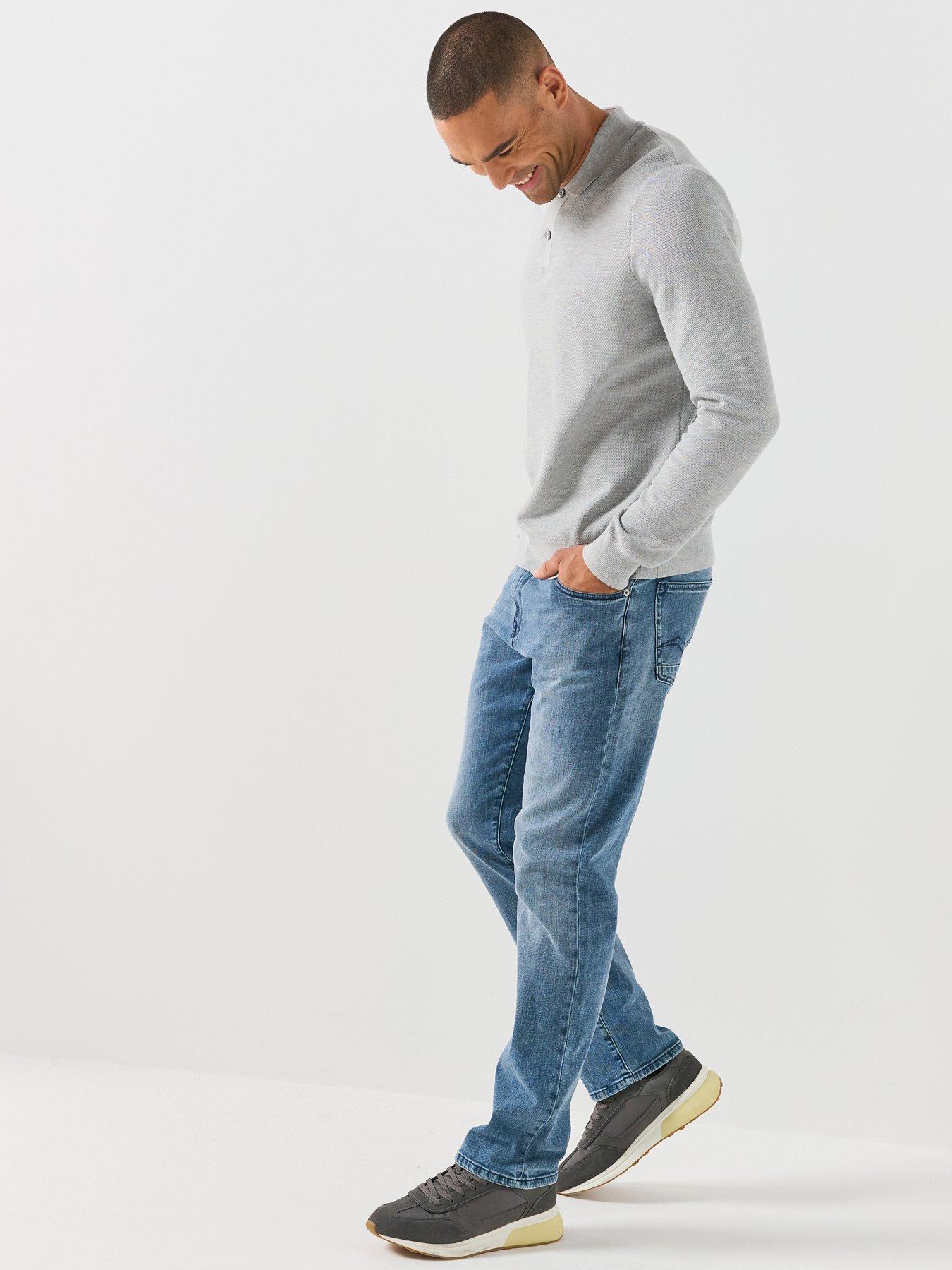 Image 3 of 6 of Replay Aideen Straight Fit Jeans - Light Blue